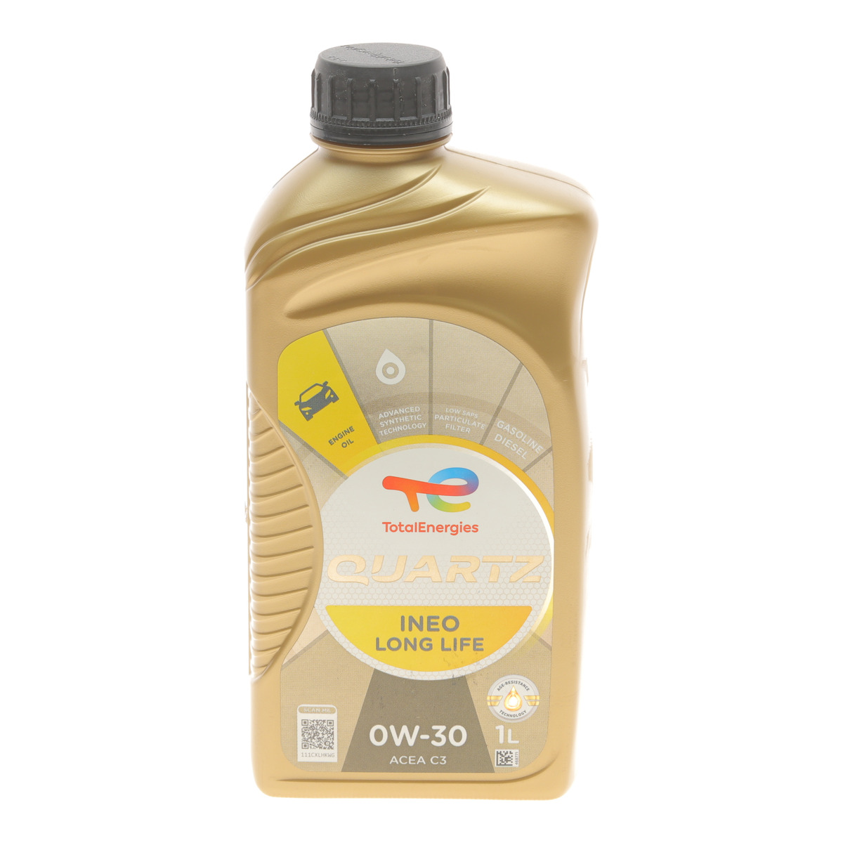 Олива 0W30 Quartz INEO LL (1L) (ACEA C3) (VW504.00/507.00) Total