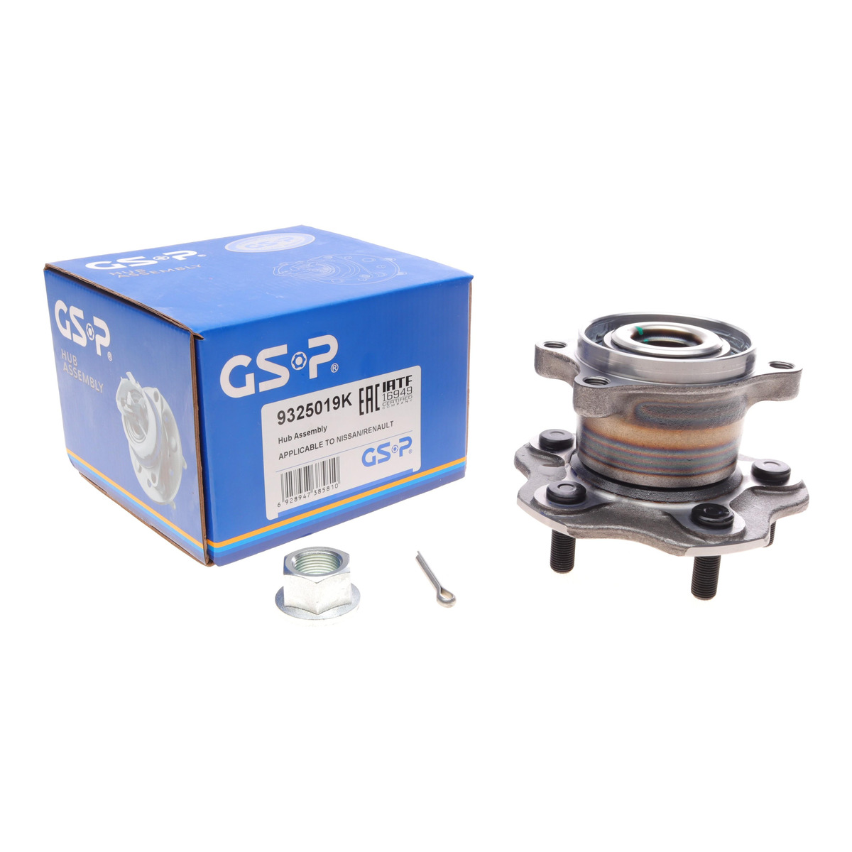 Підшипник маточини (задньої) Nissan Qashqai 07-/X-trail 1.5-2.0 dCI 07-13/Renault Koleos 08-(+ABS) GSP