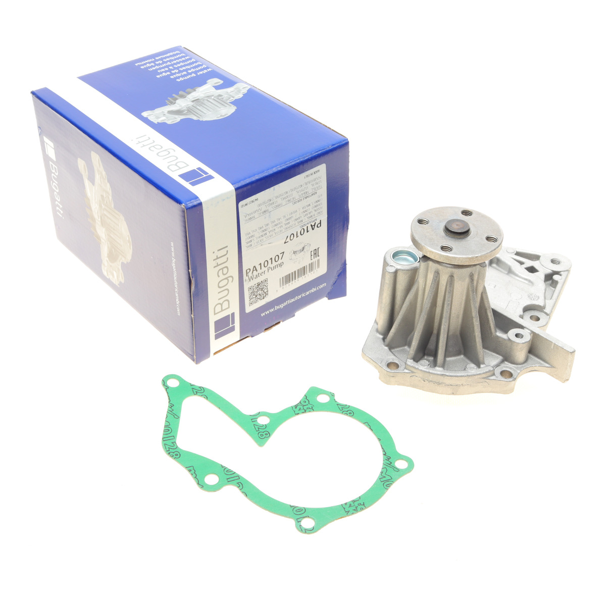 Помпа води Ford C-Max II/Focus II/III/Mondeo IV/Fiesta/Kuga/Connect/Volvo 1.4/1.6 13- (R/B) (6 лоп.) Bugatti