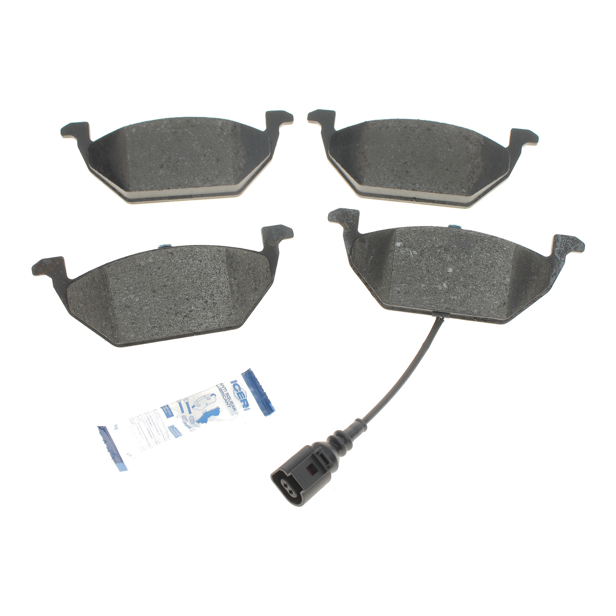 Колодки гальмівні (передні) Audi A3/Skoda Fabia/Octavia 96-13/VW Caddy 04-15/Golf 97- (+датчик) Icer