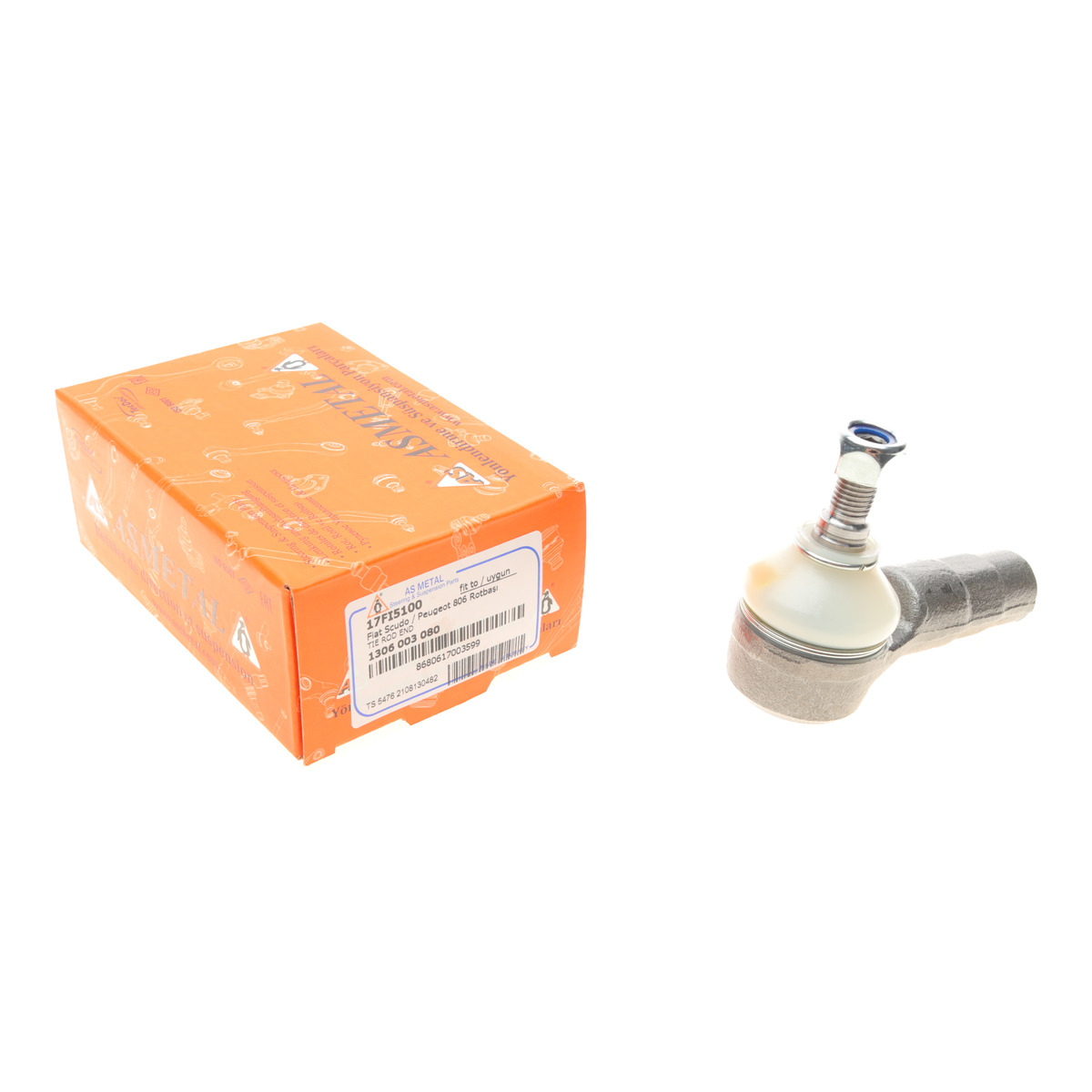Наконечник тяги рульової Fiat Scudo 96- (12mm) ASMETAL