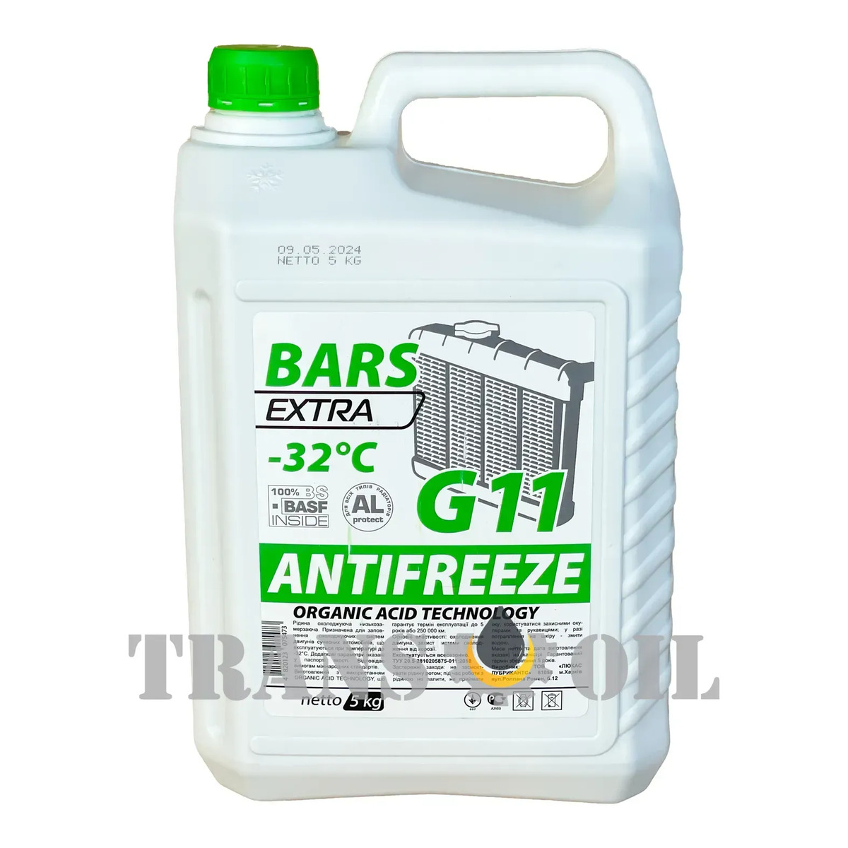 BARS EXTRA Антифриз -32С G11 зелений 5кг