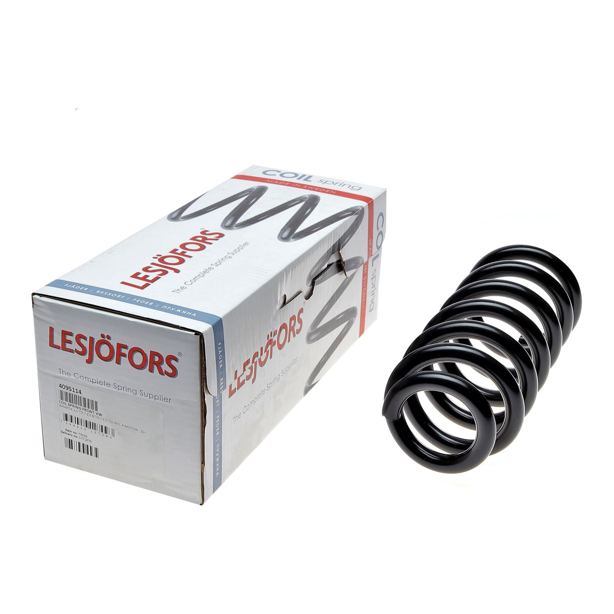 Пружина (передня) VW Amarok 2.0BiTDI/2.0TDI/3.0TDI/4motion 10- (пікап) Lesjofors