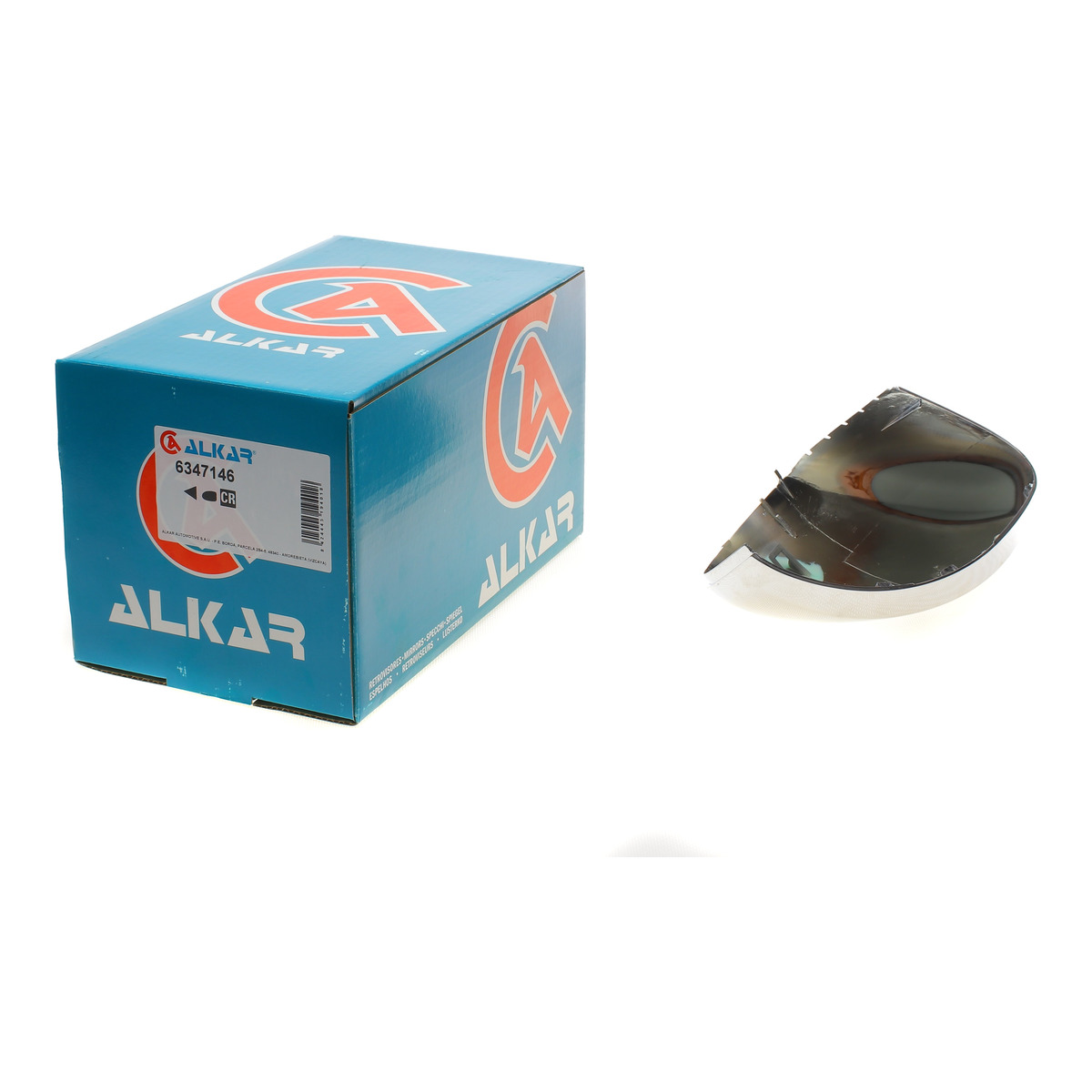 Кришка дзеркала (L) VW Sharan 10-/Tiguan 07-/Skoda Yeti 09-/Seat Alhambra 10- (хром) ALKAR