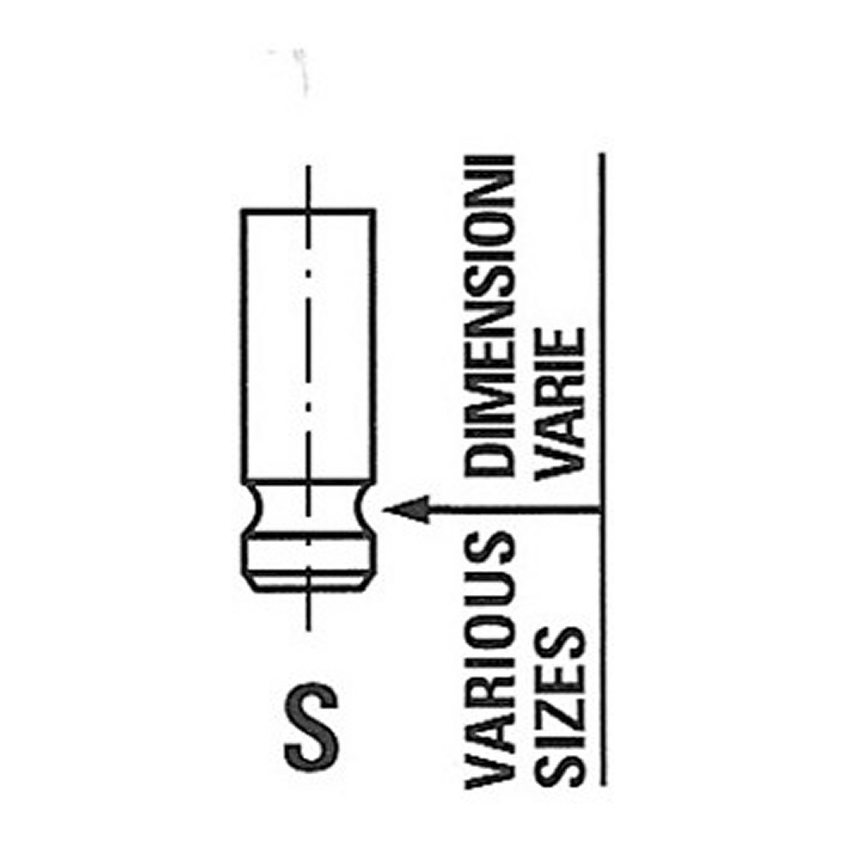 Впускний клапан (35x5,5x103,4) FORD C-MAX, FIESTA V, FOCUS C-MAX, FOCUS II, GALAXY II, MAVERICK, MONDEO III, MONDEO IV, S-MAX, TRANSIT, MAZDA 5, 6 2.0-2.3LPG 10.00-