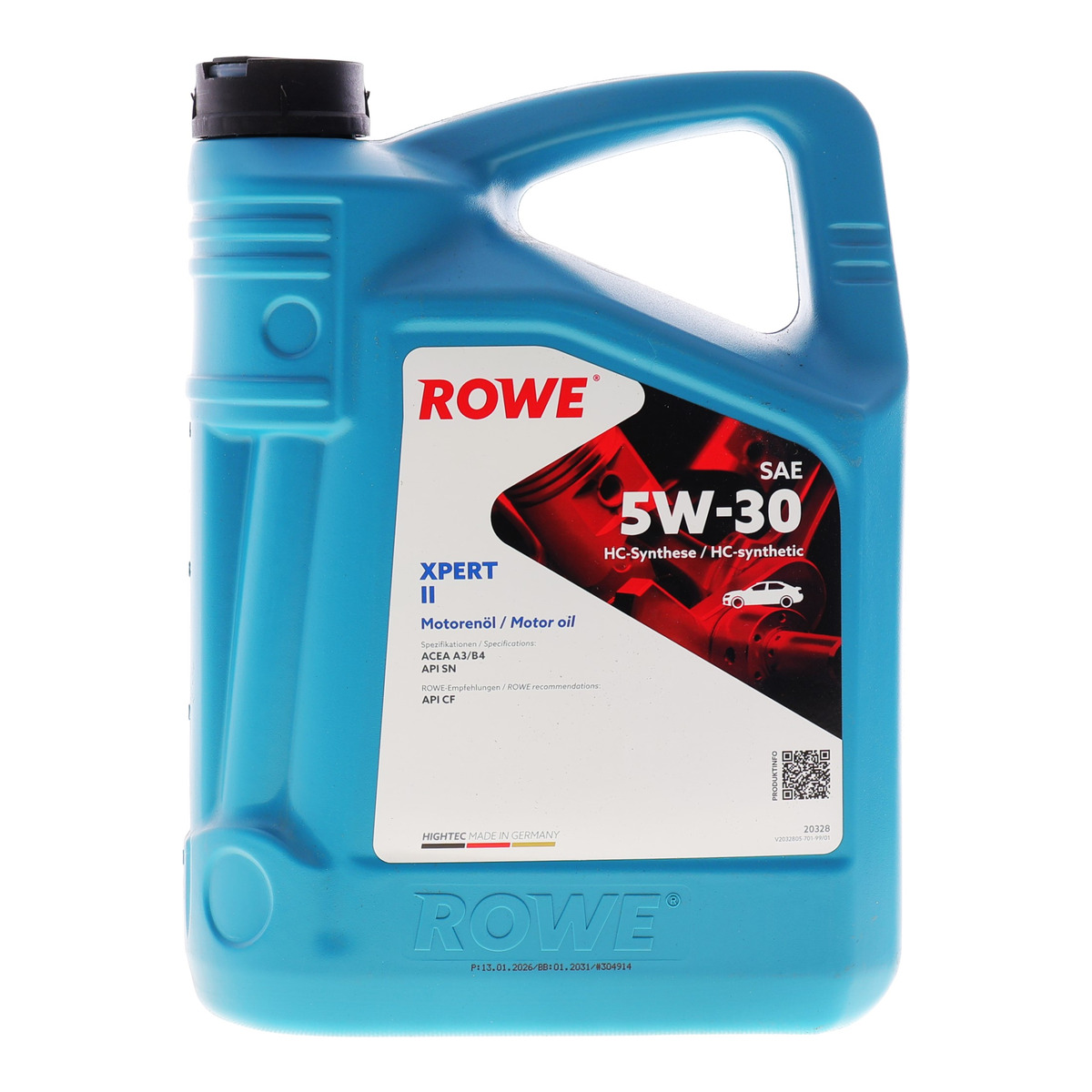 Масло 5W30 HIGHTEC XPERT II (5L) (ACEA A3/B4) (API SN/CF)
