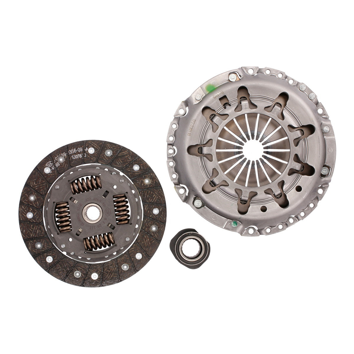 Комплект зчеплення з підшипником RENAULT CLIO II, ESPACE III, KANGOO, KANGOO EXPRESS, LAGUNA I, LAGUNA II, MEGANE I, MEGANE I CLASSIC, MEGANE I COACH, MEGANE SCÉNIC, SCENIC I 1.9D 03.97-