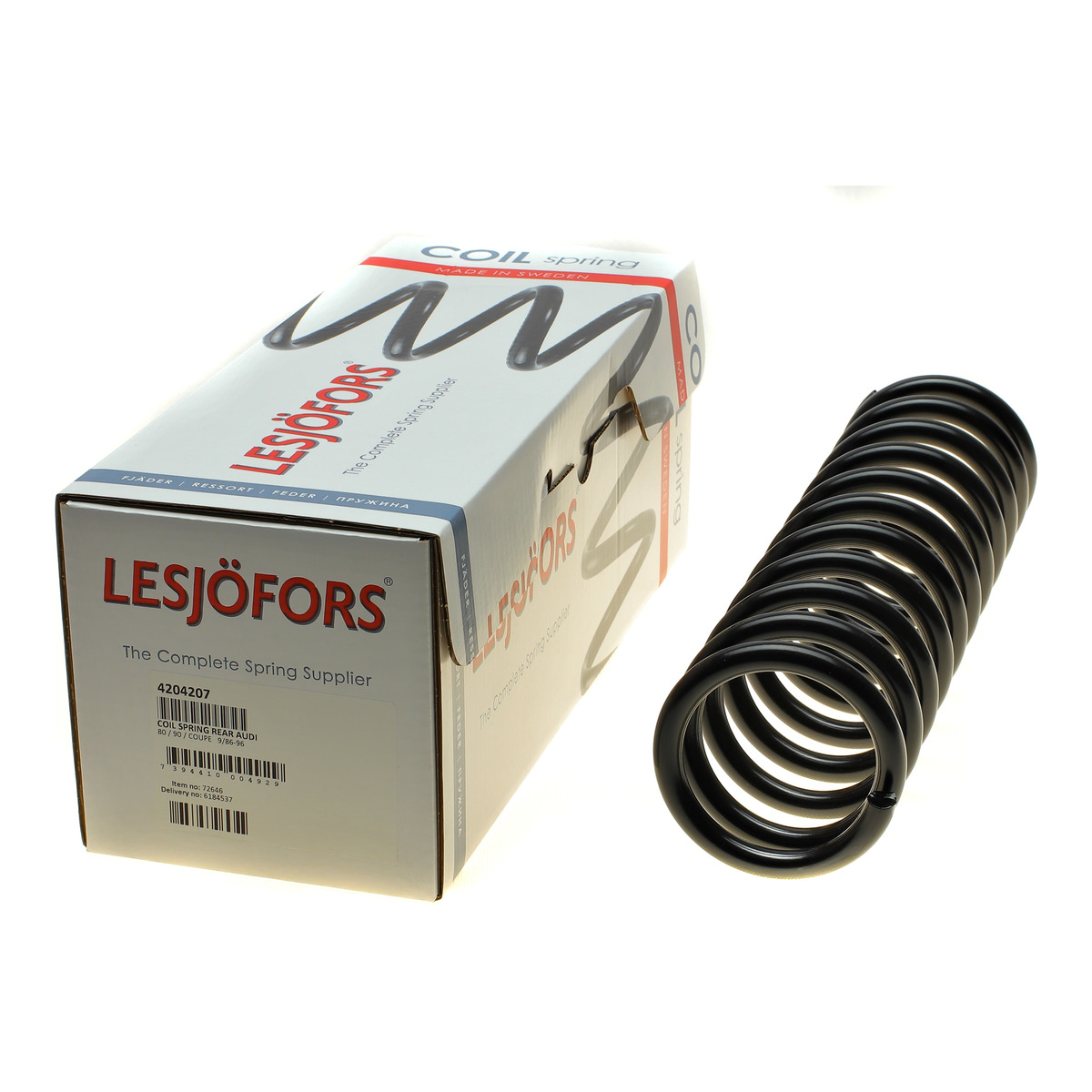 Пружина (задня) Audi 80/90 1.6-2.0/1.6D/TD/2.0-2.3E 86-91 (седан) Lesjofors
