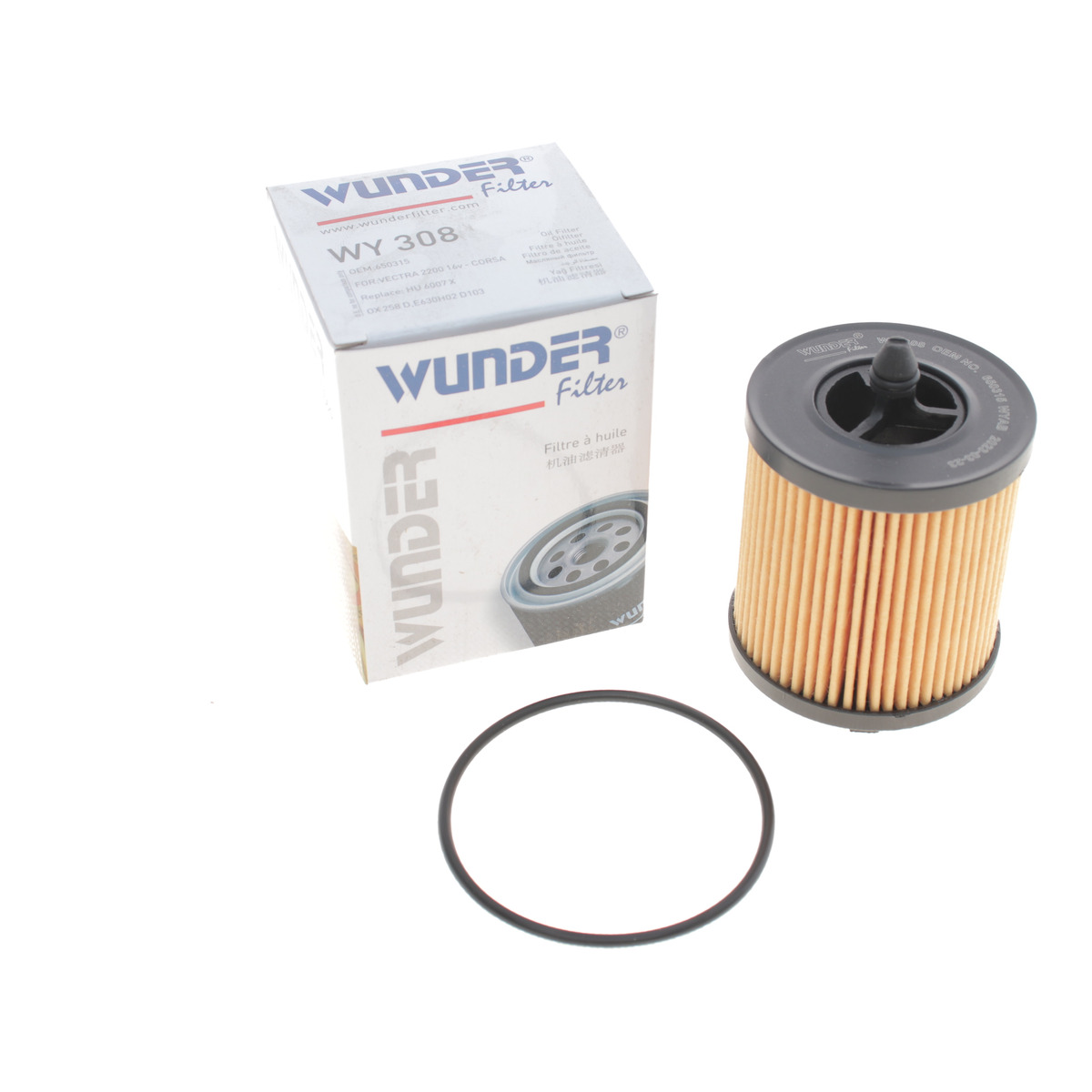 Фільтр масляний Opel Astra G/Vectra B/C 2.2i 00- Wunder Filter