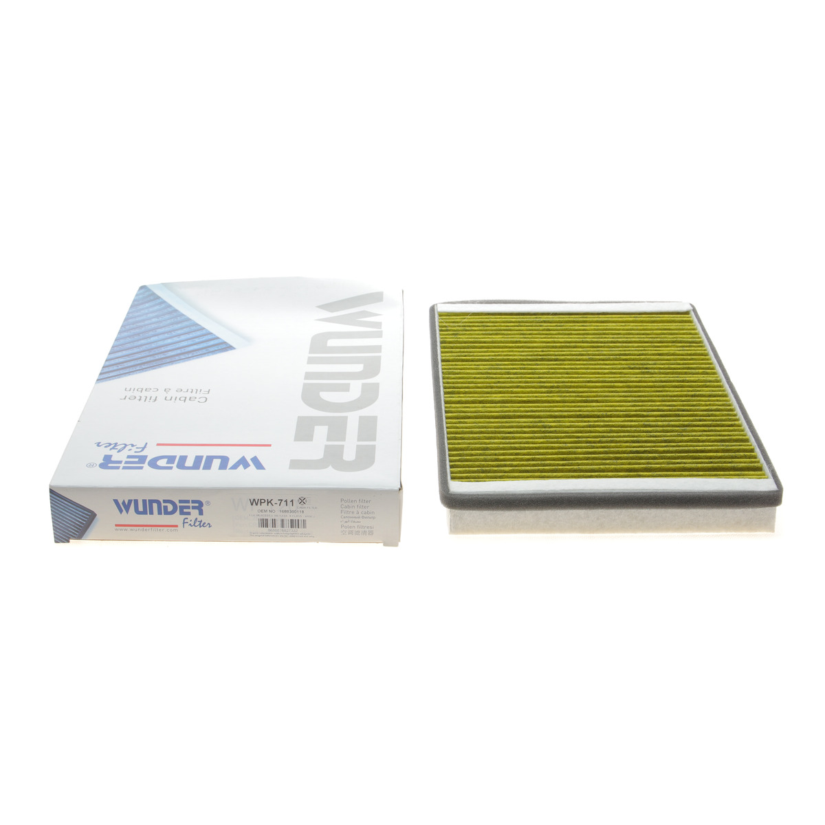 Фільтр салону MB A-class (W168) 97-04 (вугільний) Wunder Filter