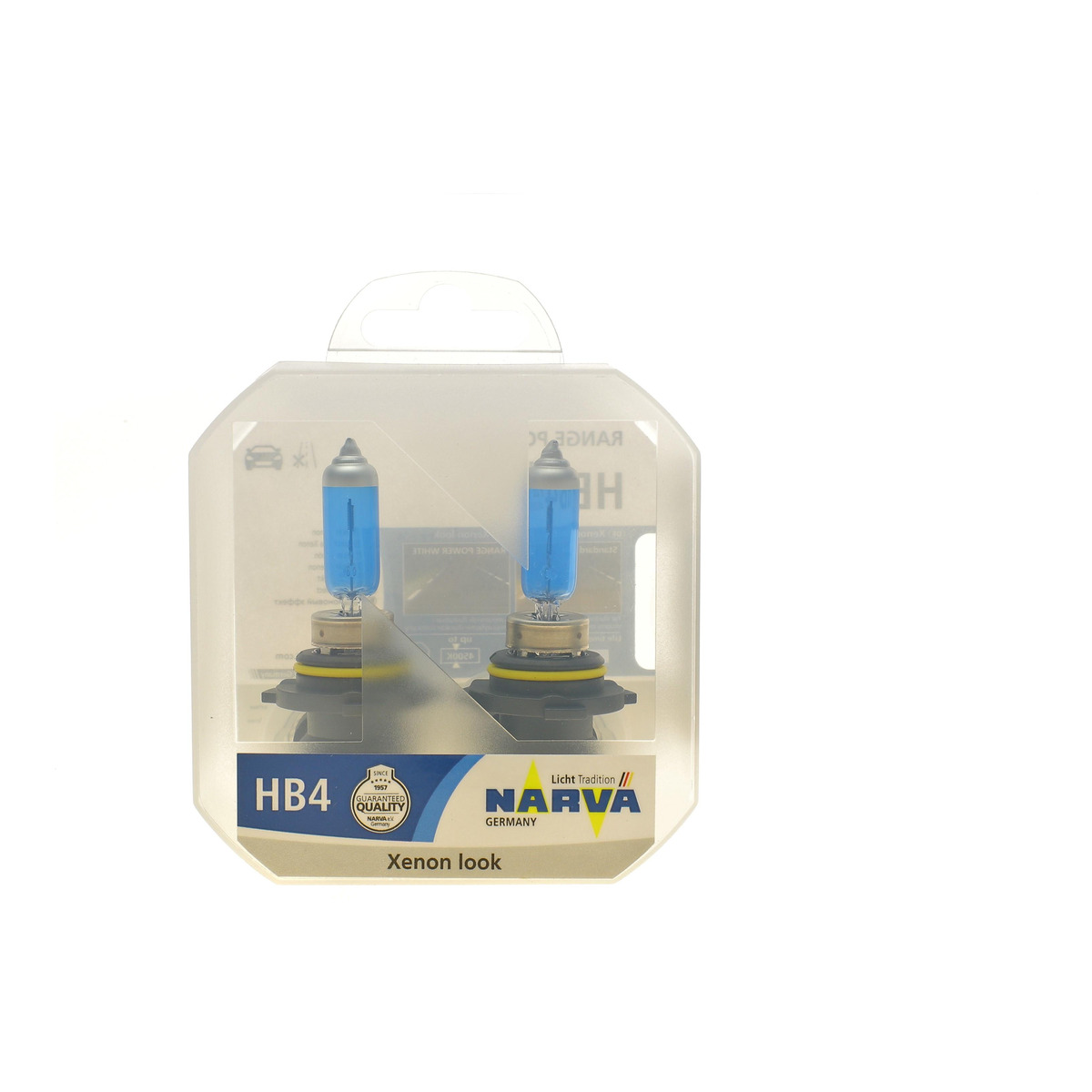 Автолампа HB4/9006 12V 55W P22d Range Power White (4500K) (к-кт 2шт.) Narva