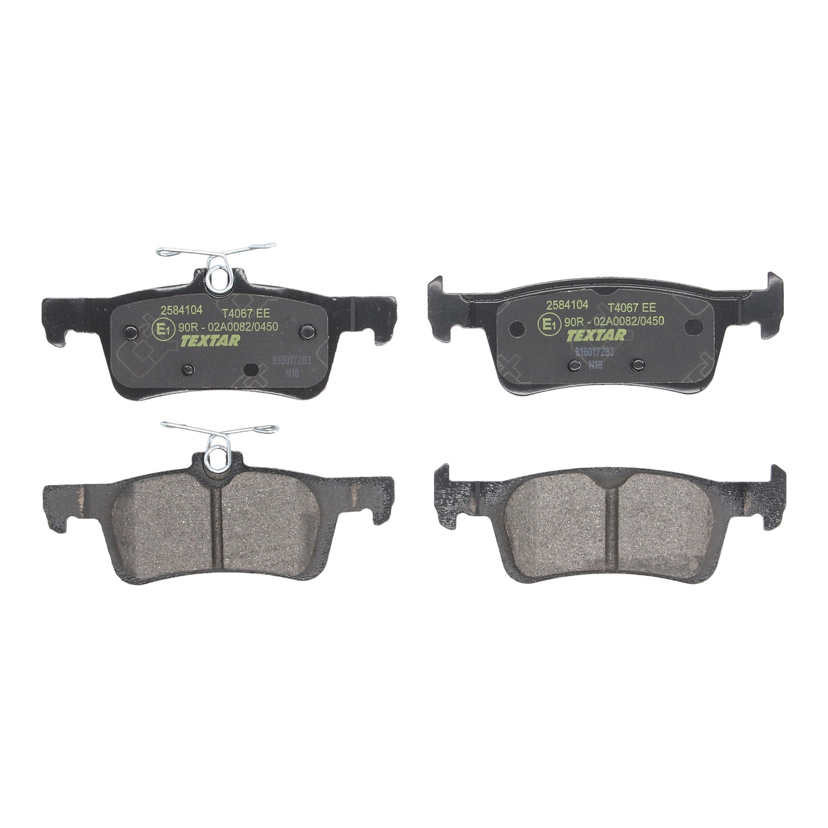 Колодки гальмівні (задні) Ford Fiesta 1.0 EcoBoost 17-/Peugeot 308 14- (Teves) Q+ Textar