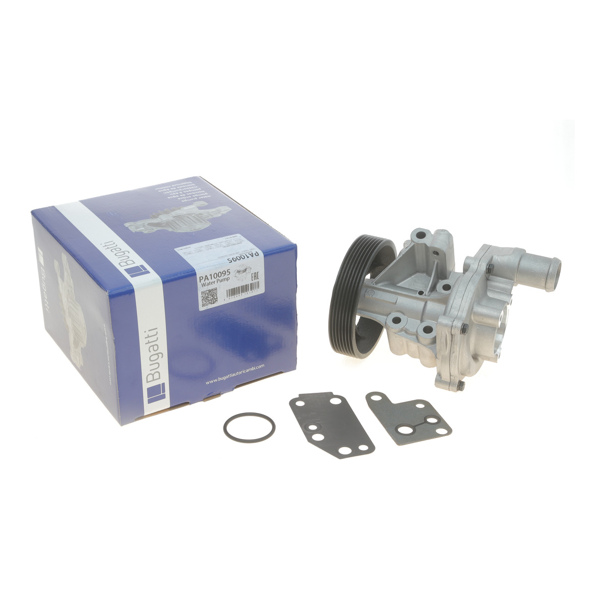 Помпа води Ford Transit VII/VIII 2.4DI/TDCi/TDE 00-14 (R/B) (8 лоп.) (7 кан.) (с корпусом) Bugatti