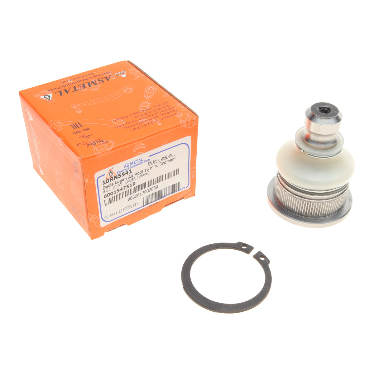 Опора кульова (передня/знизу) Renault Clio/Logan/Megane/Scenic 02- (=10RN5542) ASMETAL