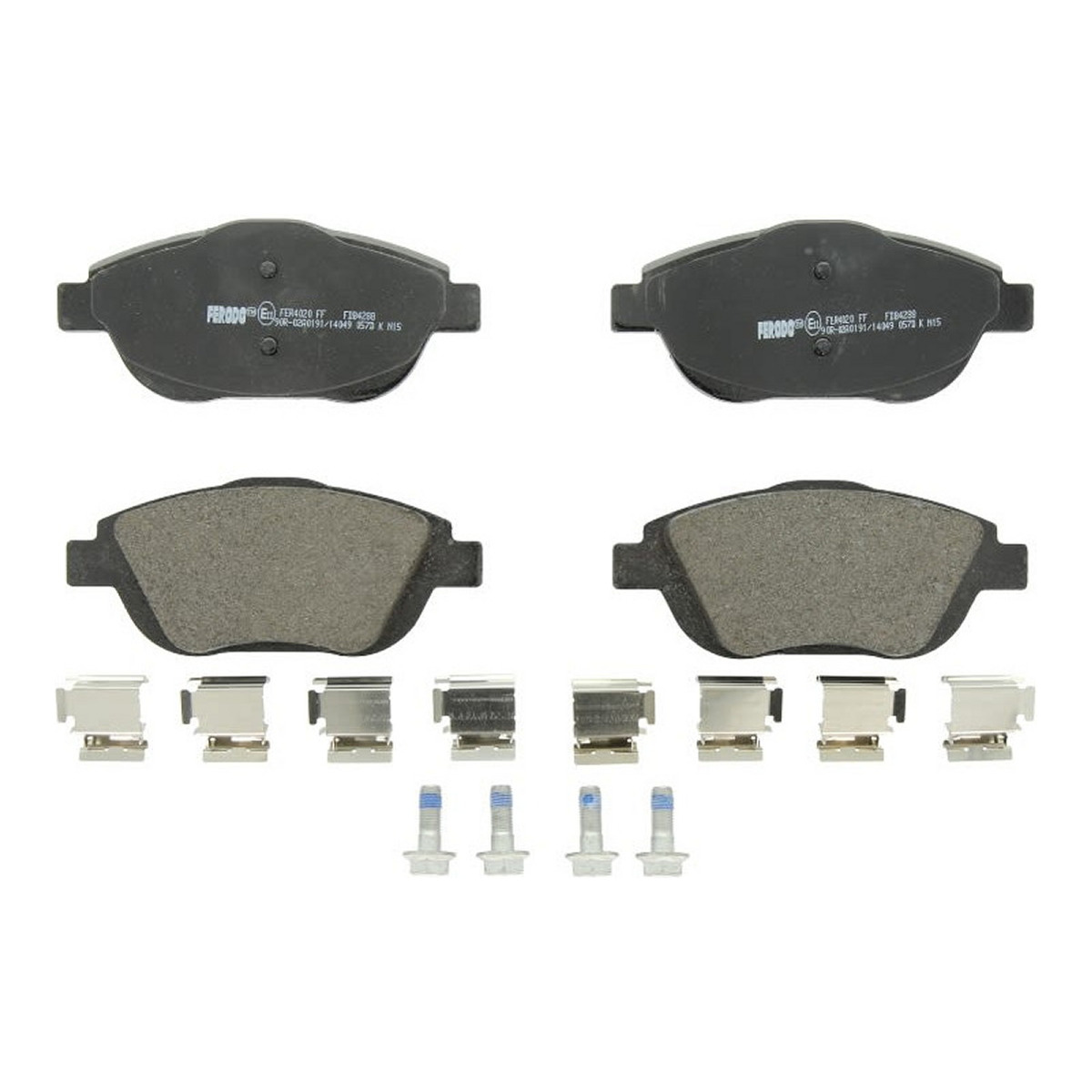 Комплект гальмівних колодок передн , DS DS 3, DS 3 / DS 3, CITROEN C3 AIRCROSS II, C3 II, C3 III, C3 ORIGIN III, C3 PICASSO, C4 CACTUS, C4 III, DS3, OPEL CORSA F, CROSSLAND X 1.0-Electric 02.09-