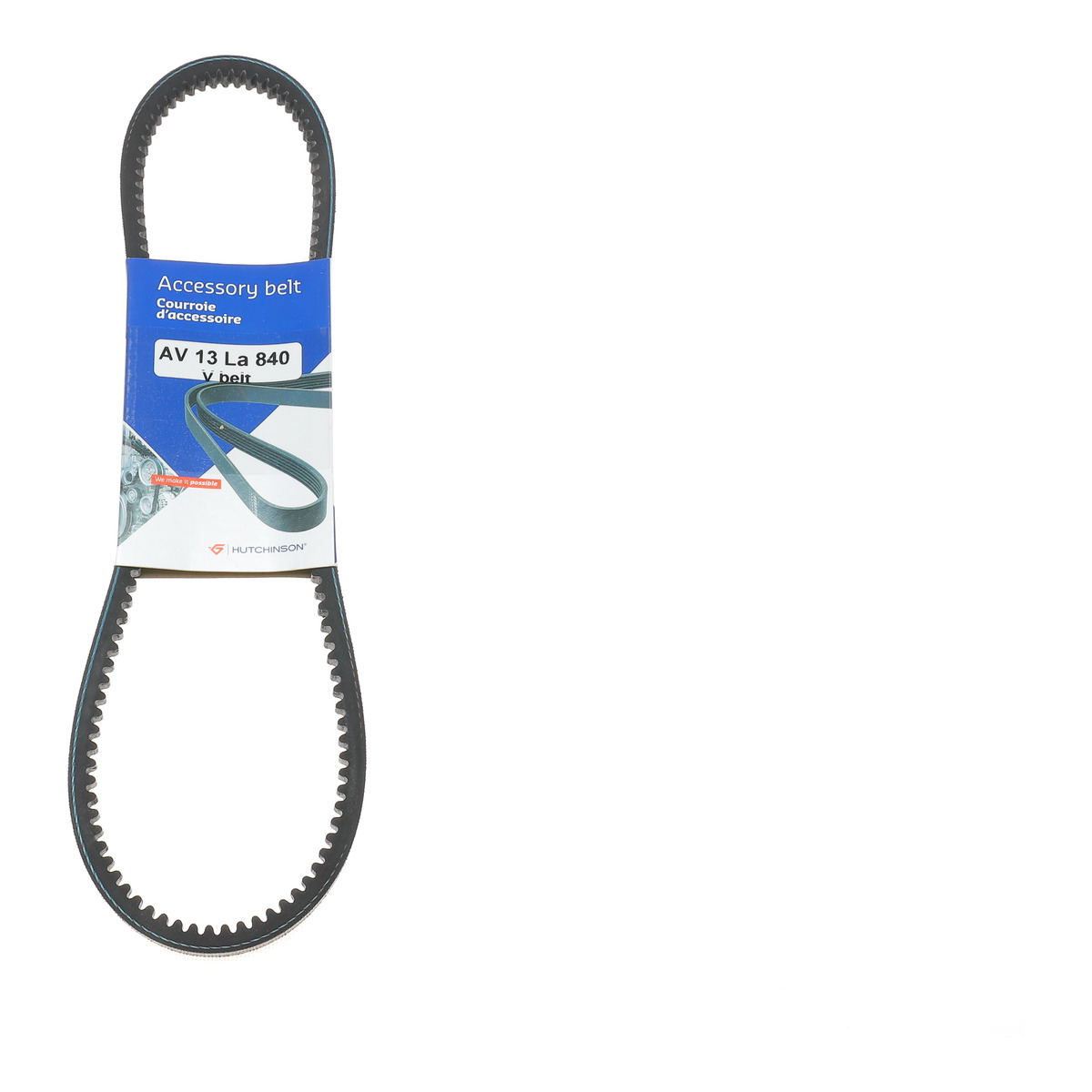 Ремінь генератора Daewoo Lanos 1.3/1.5/1.6 97- (13x840) Hutchinson