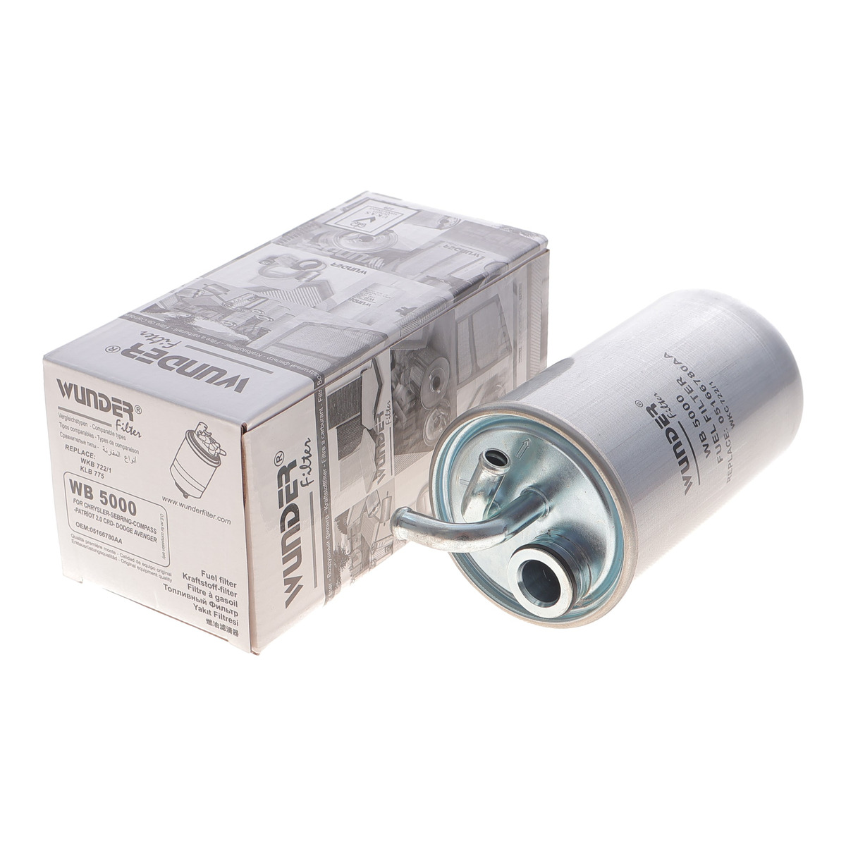 Фільтр паливний Chrysler Sebring/ Dodge Journey/ Calibre/ Jeep Compass/ Patriot 2.0 TD/ CRD 06- Wunder Filter