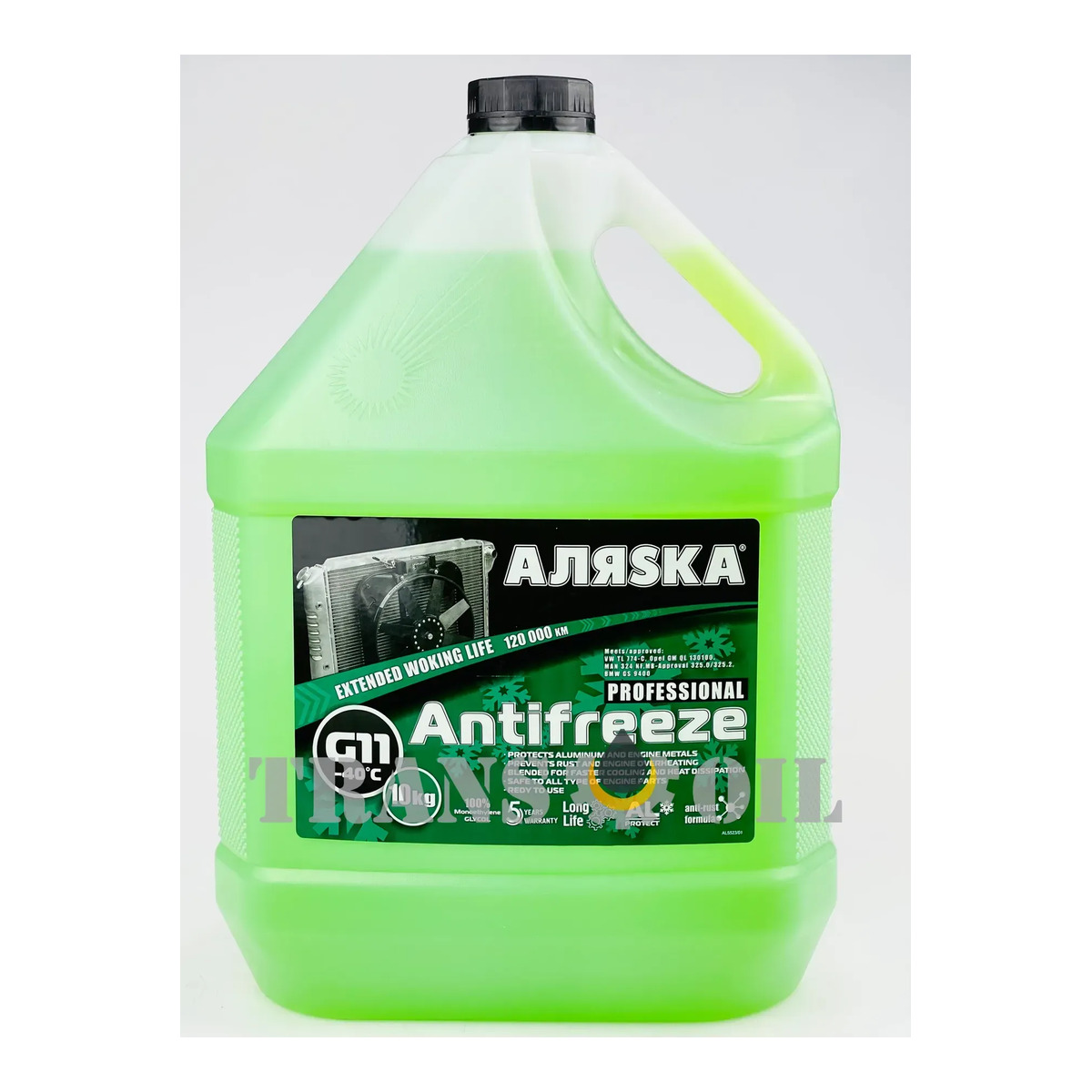 АЛЯSKA G11 Антифриз зелений -40 10кг