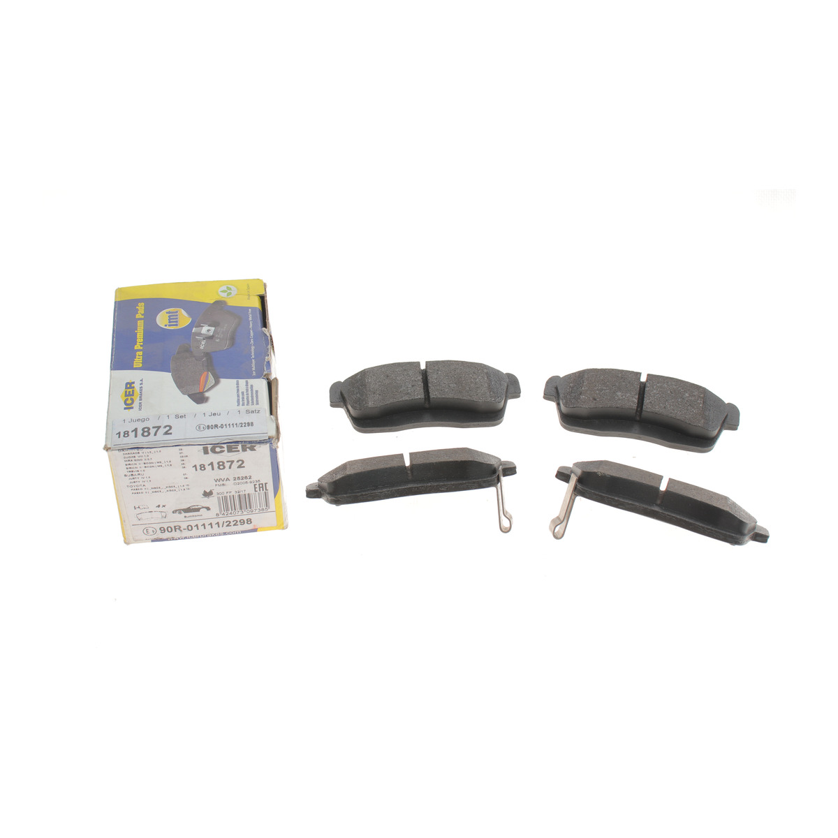 Колодки тормозные (передние) Subaru Justy IV 07-/Toyota Passo II 10-/Pixis Mega 15-