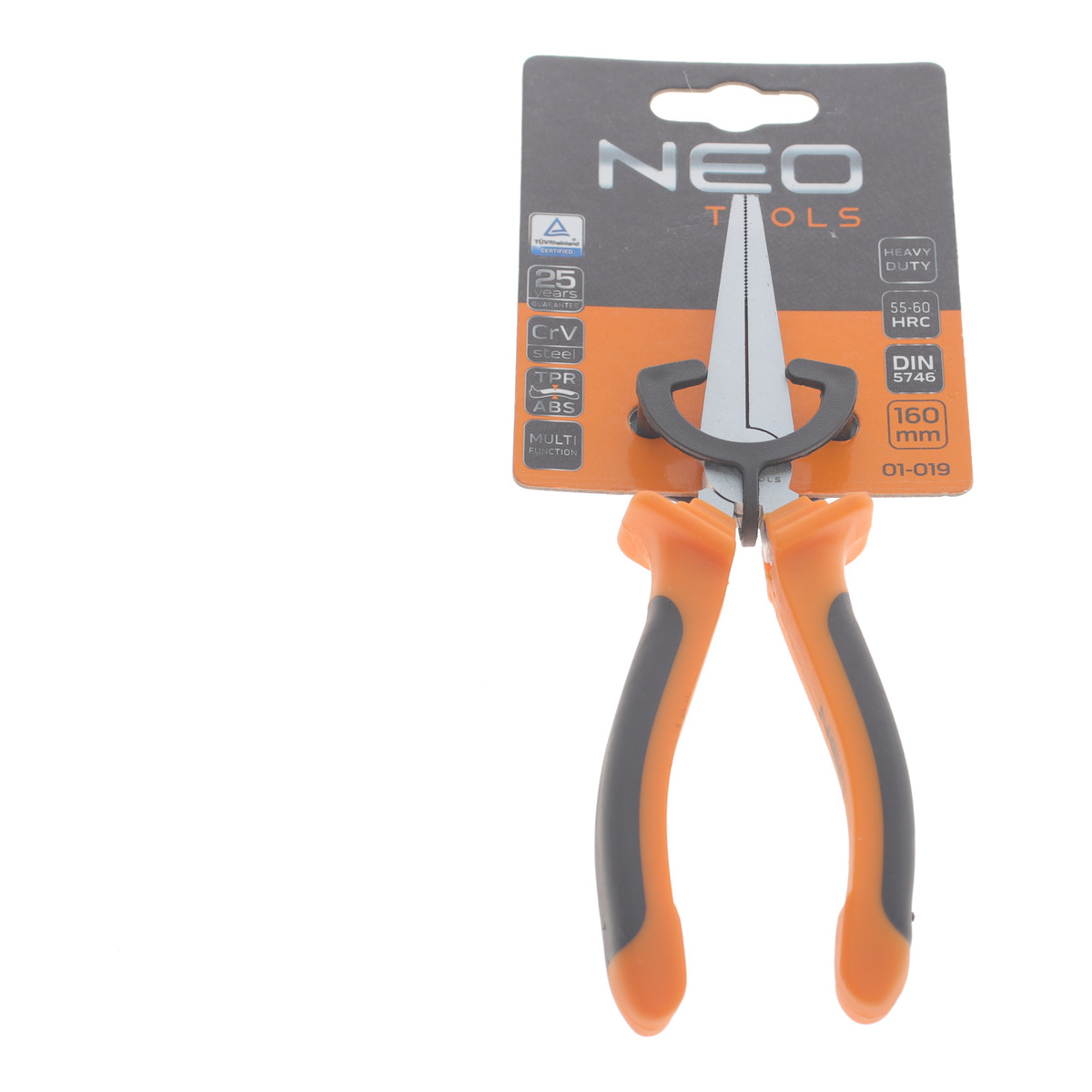 Плоскогубці з подовженими губками 6" L-160 мм NEO Tools