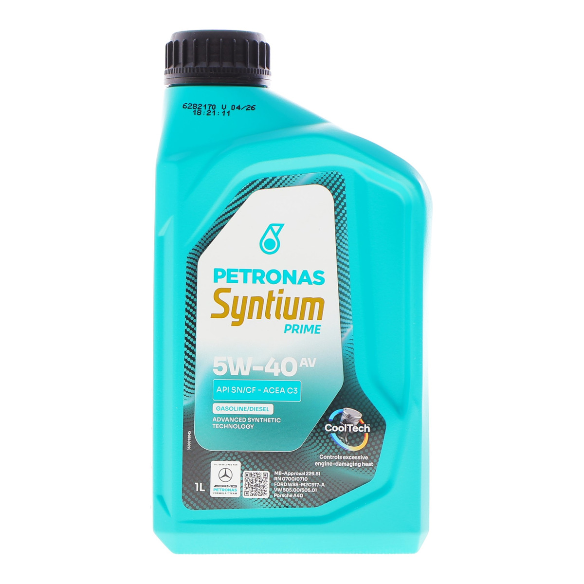 Масло 5W40 SYNTIUM PRIME AV (1L) (VW 505.00/505.01/MB 229.51/RN0700/RN0710)(API SN) (ACEA C3)