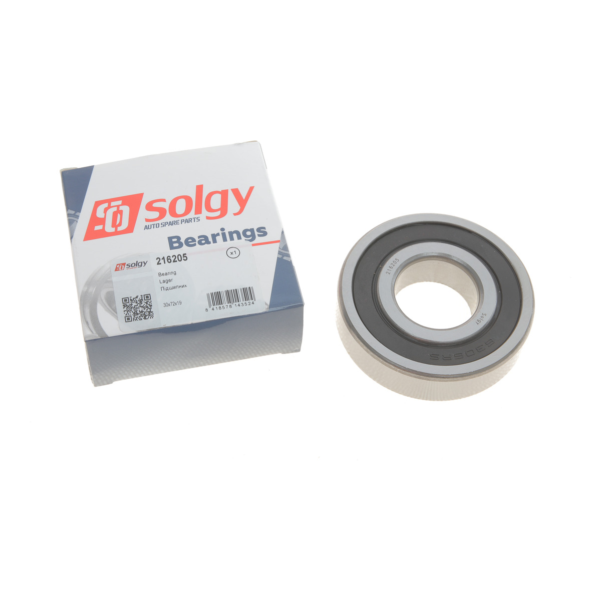 Підшипник (30x72x19) Solgy
