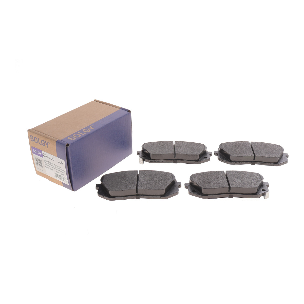 Колодки гальмівні (передні) Hyundai i30/Kona/Kia Pro Ceed/Soul 14- Solgy