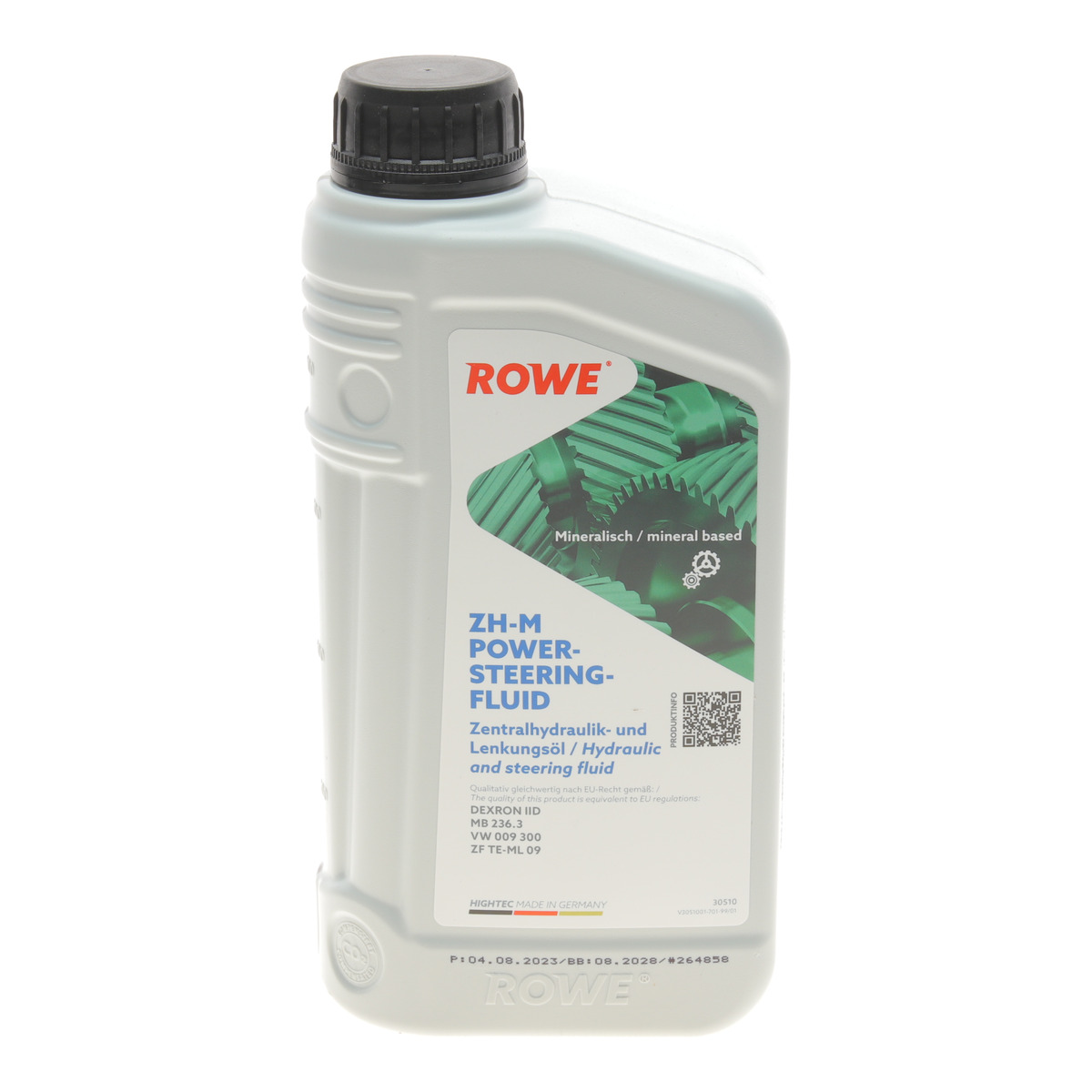 Рідина ГПК (жовта) HIGHTEC ZH-M POWER-STEERING-FLUID (1L) (MB 236.3/DEXRON IID) ROWE