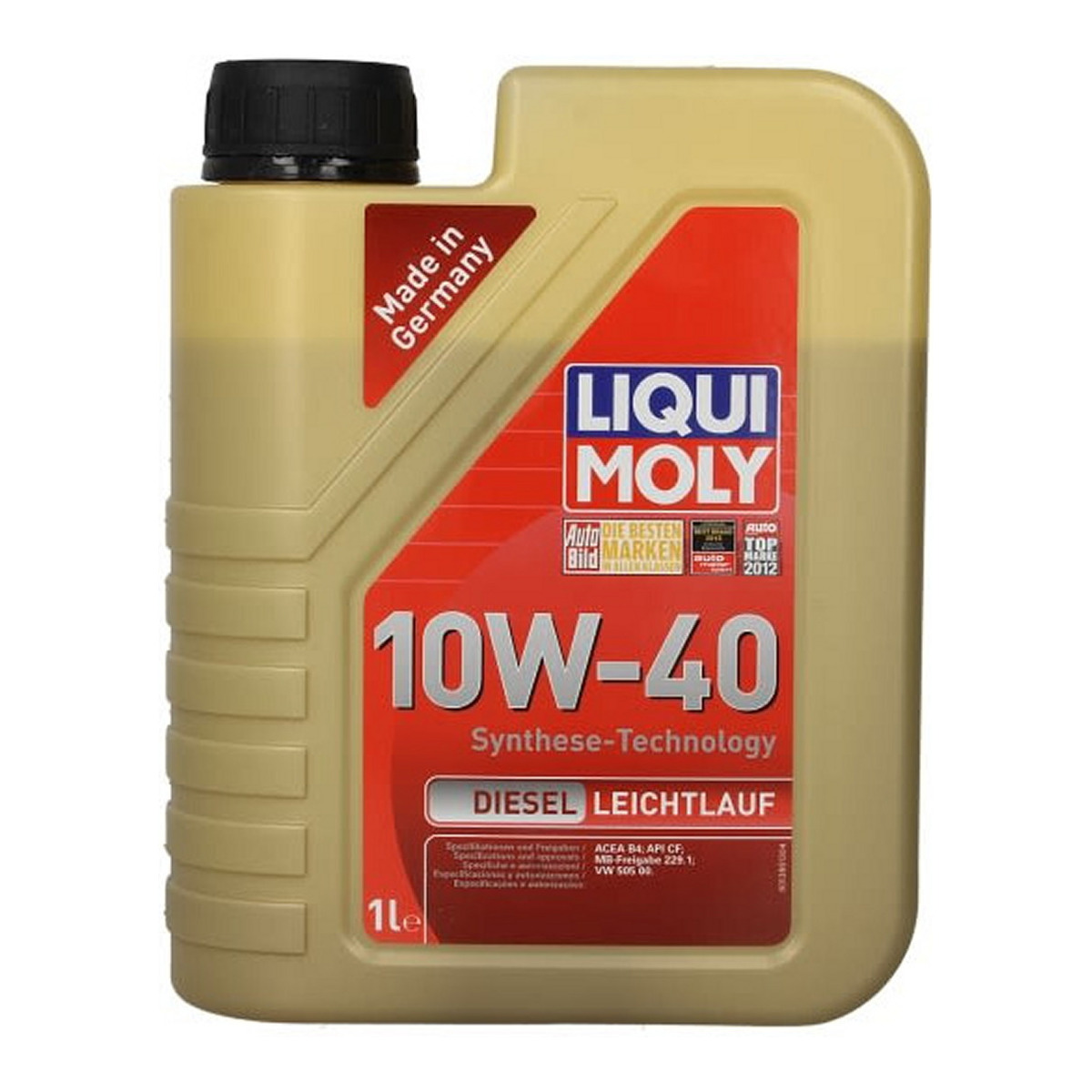 Моторна олива Diesel Leichtlauf (1L +) 10W40 API CF, ACEA B4, CITROEN B71 2294, MB 229.1, MB 229.3, PEUGEOT B71 2294, RENAULT RN 0710, VW 505.00