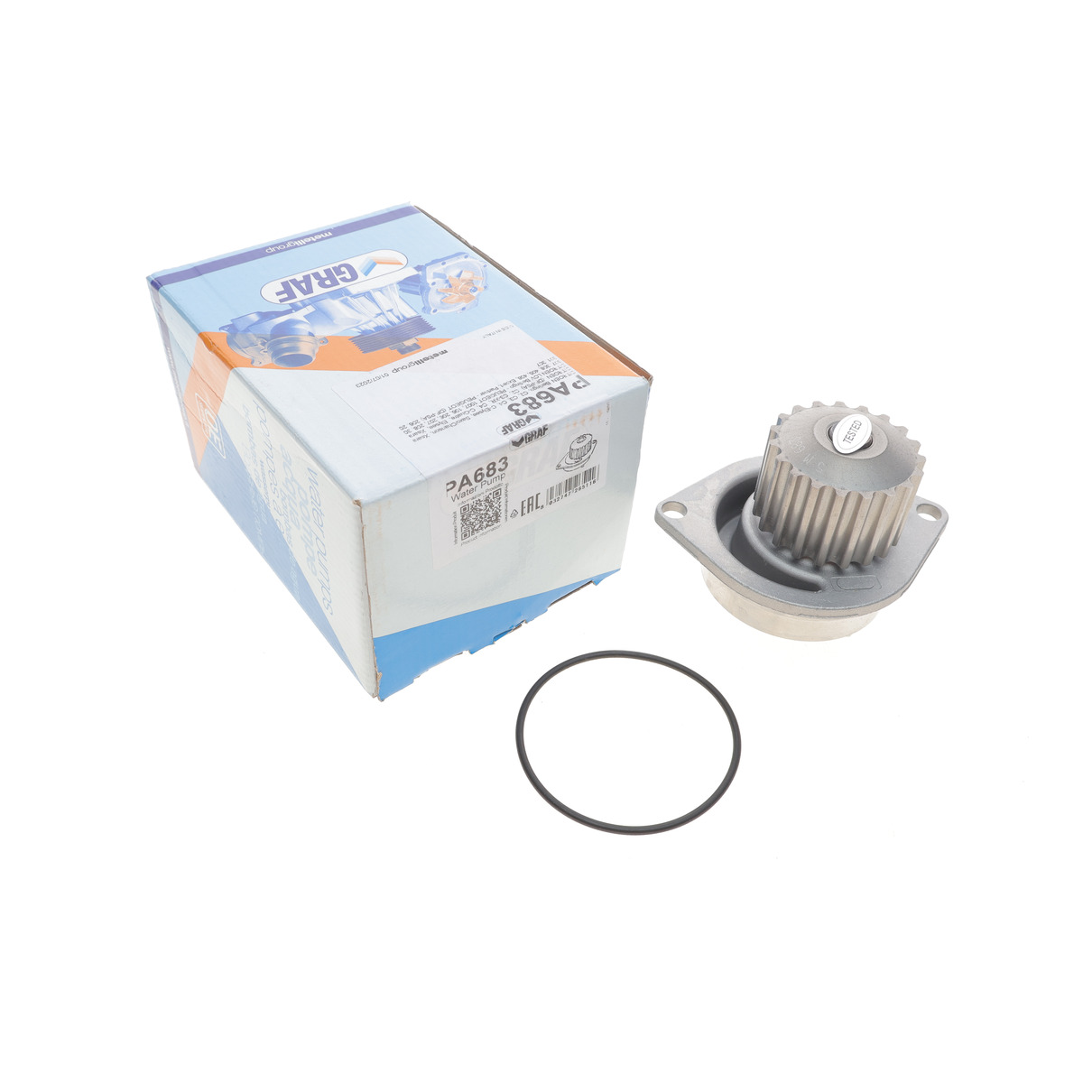 Помпа води Citroen Berlingo/C2/C3/C4/Peugeot 106/206/207/307/308/Partner 1.6 96- (19z) (B/B) (6 лоп) GRAF
