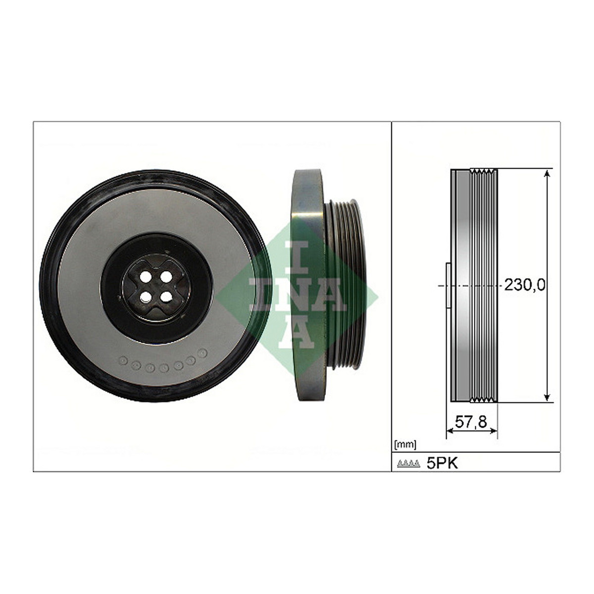 Шків колінвалу MB Sprinter 907/910/Vito (V447) 16- OM654.920 Schaeffler INA