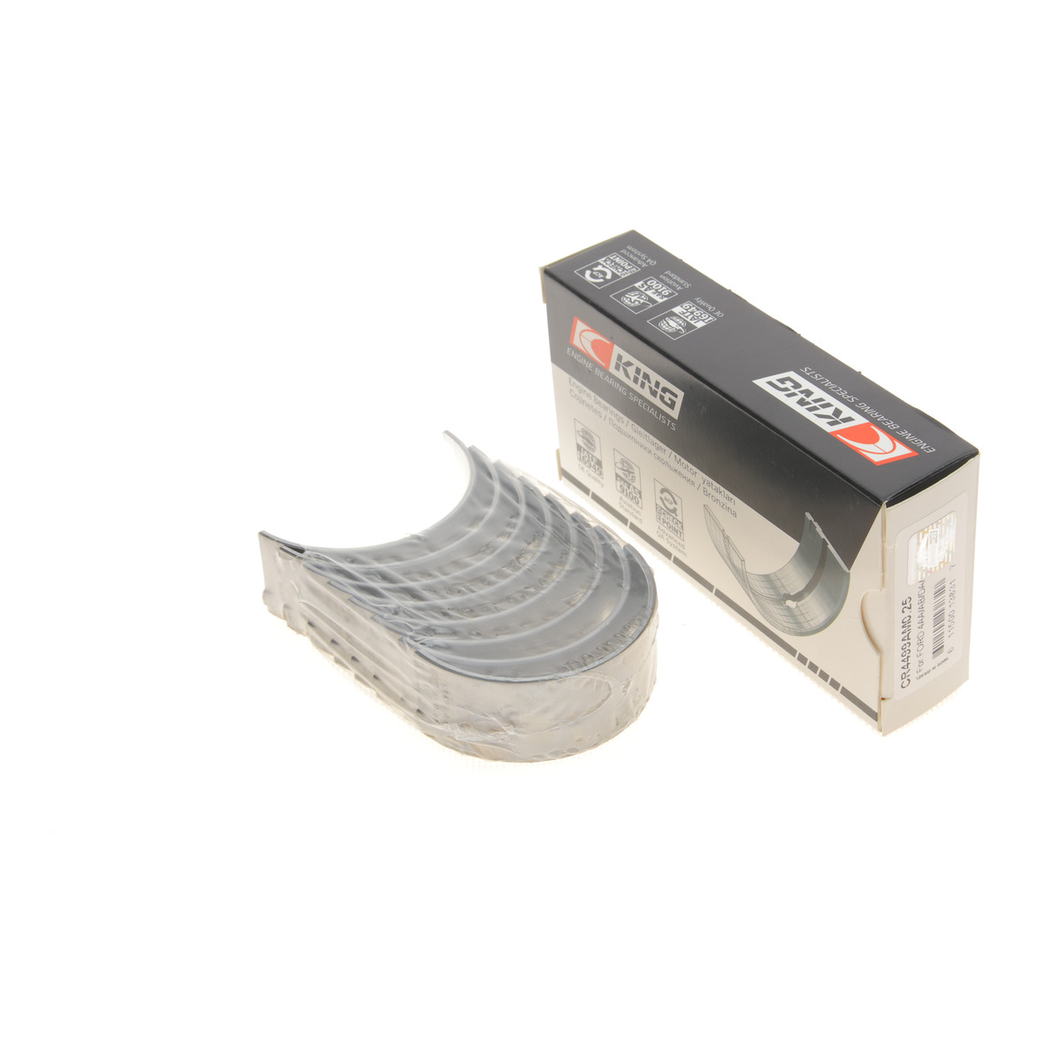 Вкладиші шатунні Ford Transit 2.4D/2.5D/TD -00 (+0.25) Bimetal (aluminum base) King