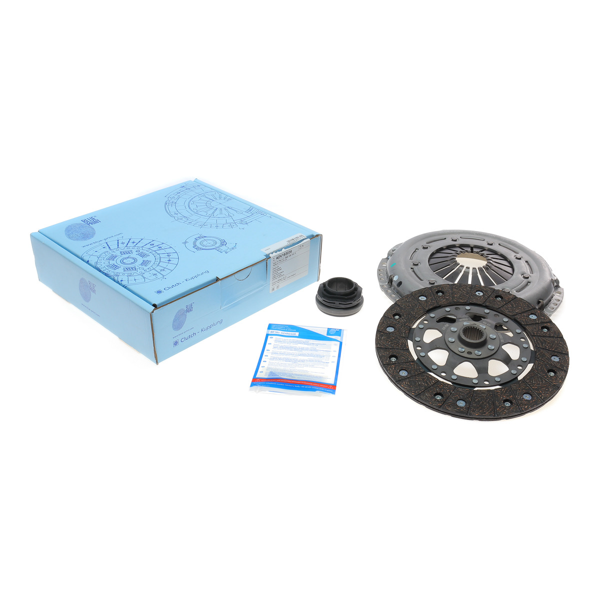 Комплект зчеплення Audi A4/A6/Skoda Superb/VW Passat 1.6-2.0 94-05 (d=229mm) (+вижимний) Blue Print