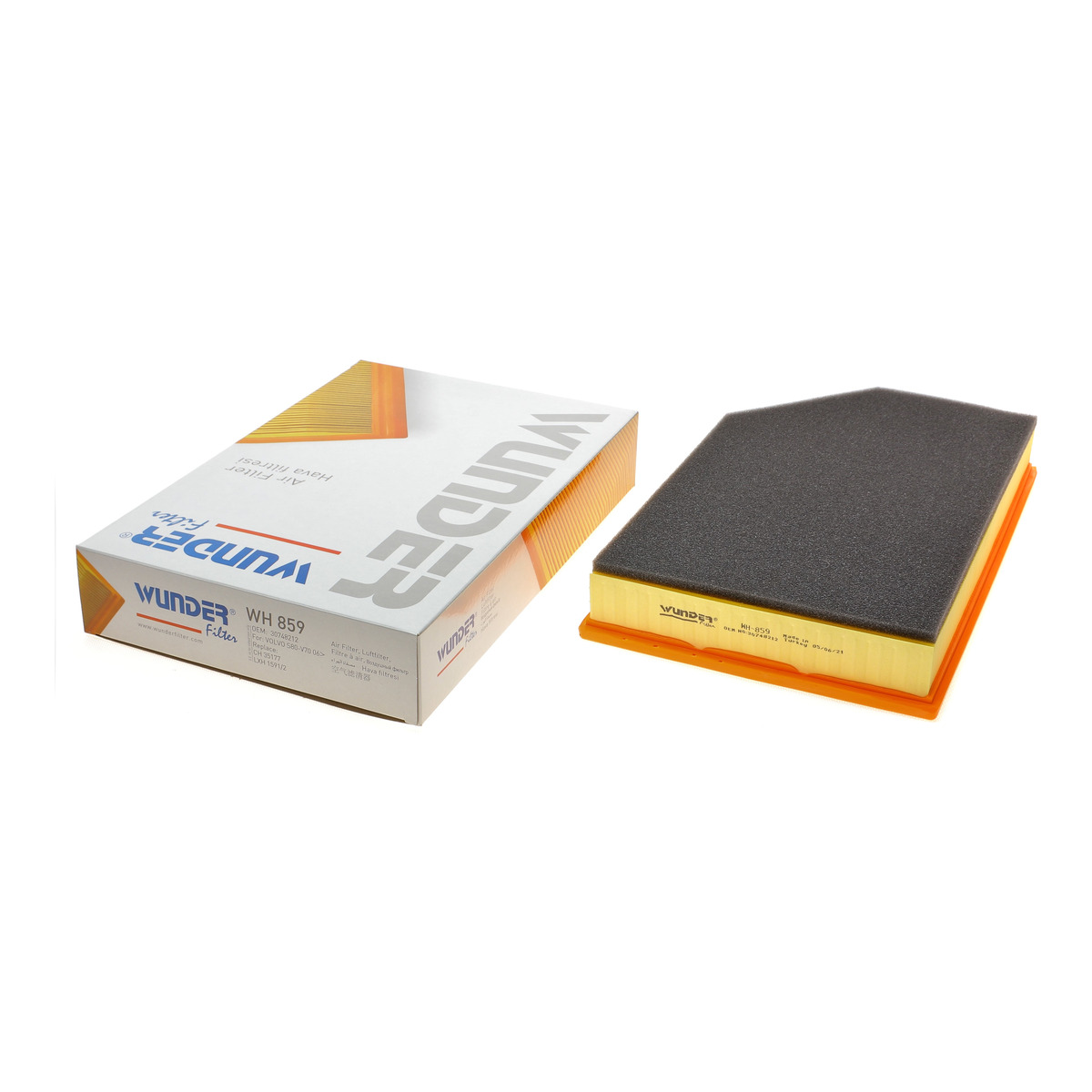 Фільтр повітряний Volvo V60/V70/S80/S60/XC60/XC70 06- Wunder Filter