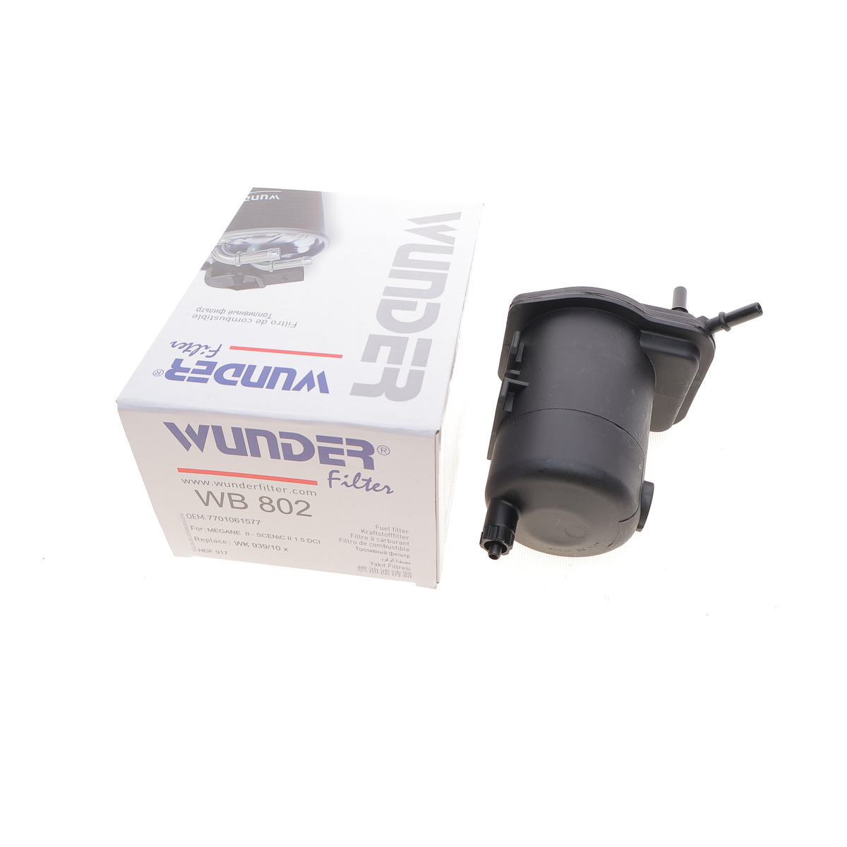 Фільтр паливний Renault Megane/Scenic II 1.5 dCi 02- Wunder Filter