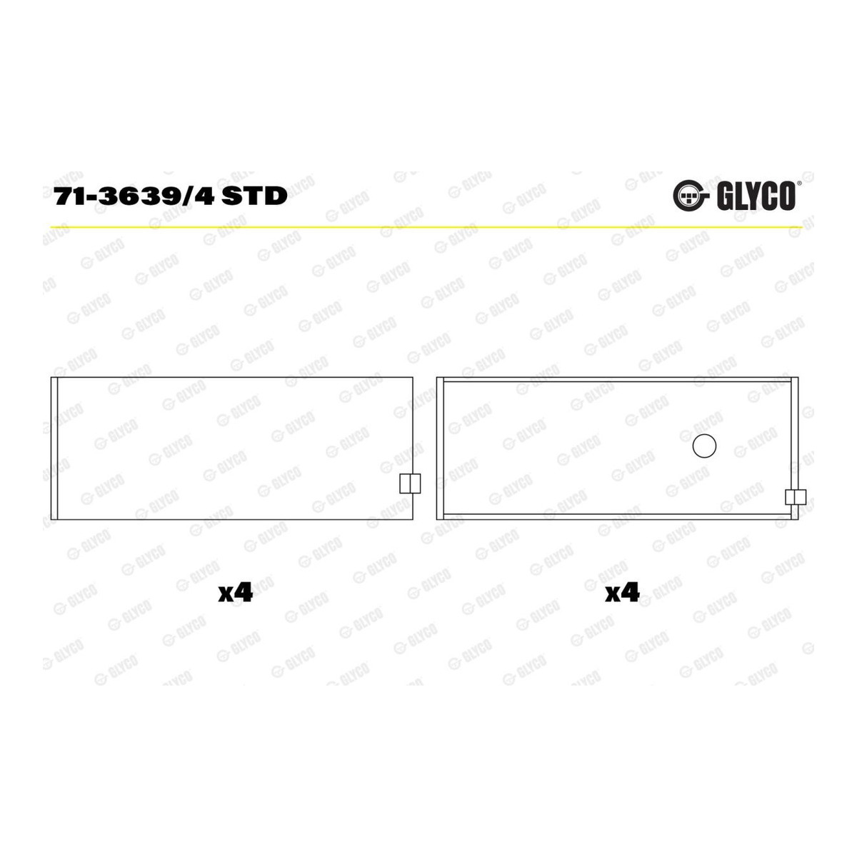 Вкладиші шатунні, комплект (STD) CHEVROLET AVEO, AVEO / KALOS, CORSA, CRUZE, TRAX, DAEWOO 1.5I, CIELO, CIELO LOAD RUNNER, ESPERO, LANOS, NEXIA, FSO LANOS, OPEL ASCONA B, ASCONA C 1.0-1.8LPG 03.79-