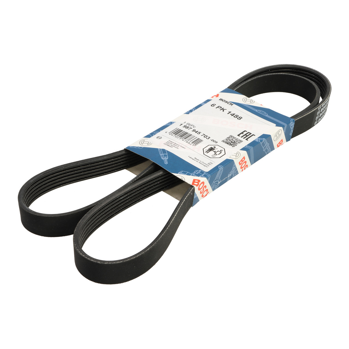 Ремінь генератора Mitsubishi ASX/Lancer 1.8 DI-D 10- (6PK1488) Bosch