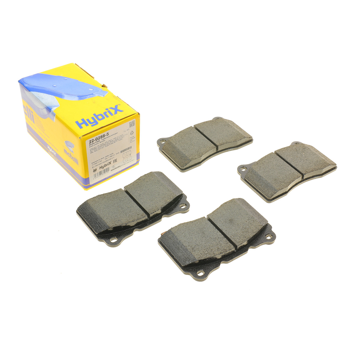 Колодки гальмівні (передні) Opel Insignia 08-17/Astra J/Tesla S/X/VW Golf VII 12-/Renault Megane 17 Metelli