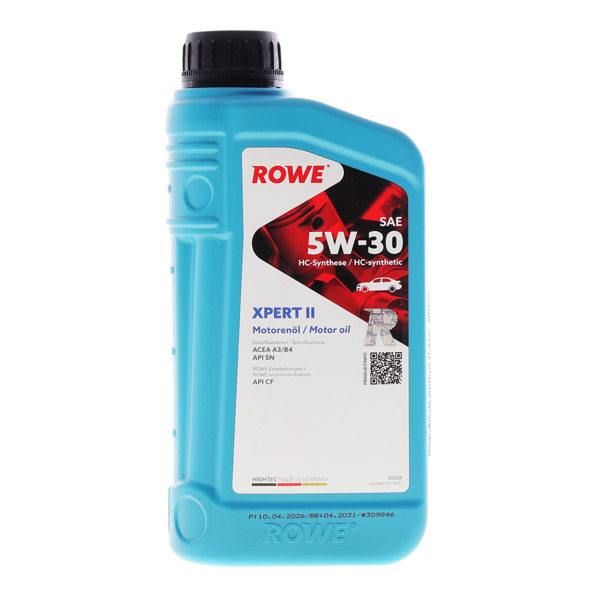 Масло 5W30 HIGHTEC XPERT II (1L) (ACEA A3/B4) (API SN/CF)