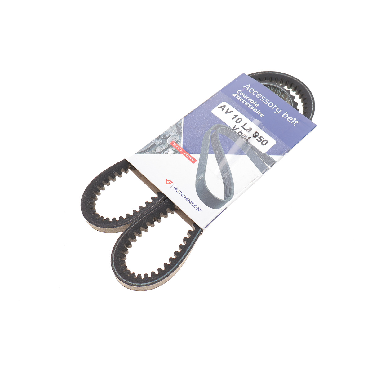 Ремінь генератора VW Golf II/VW Passat B3/B4/Audi 80/100 1.6/1.8/2.0 (10x950) Hutchinson