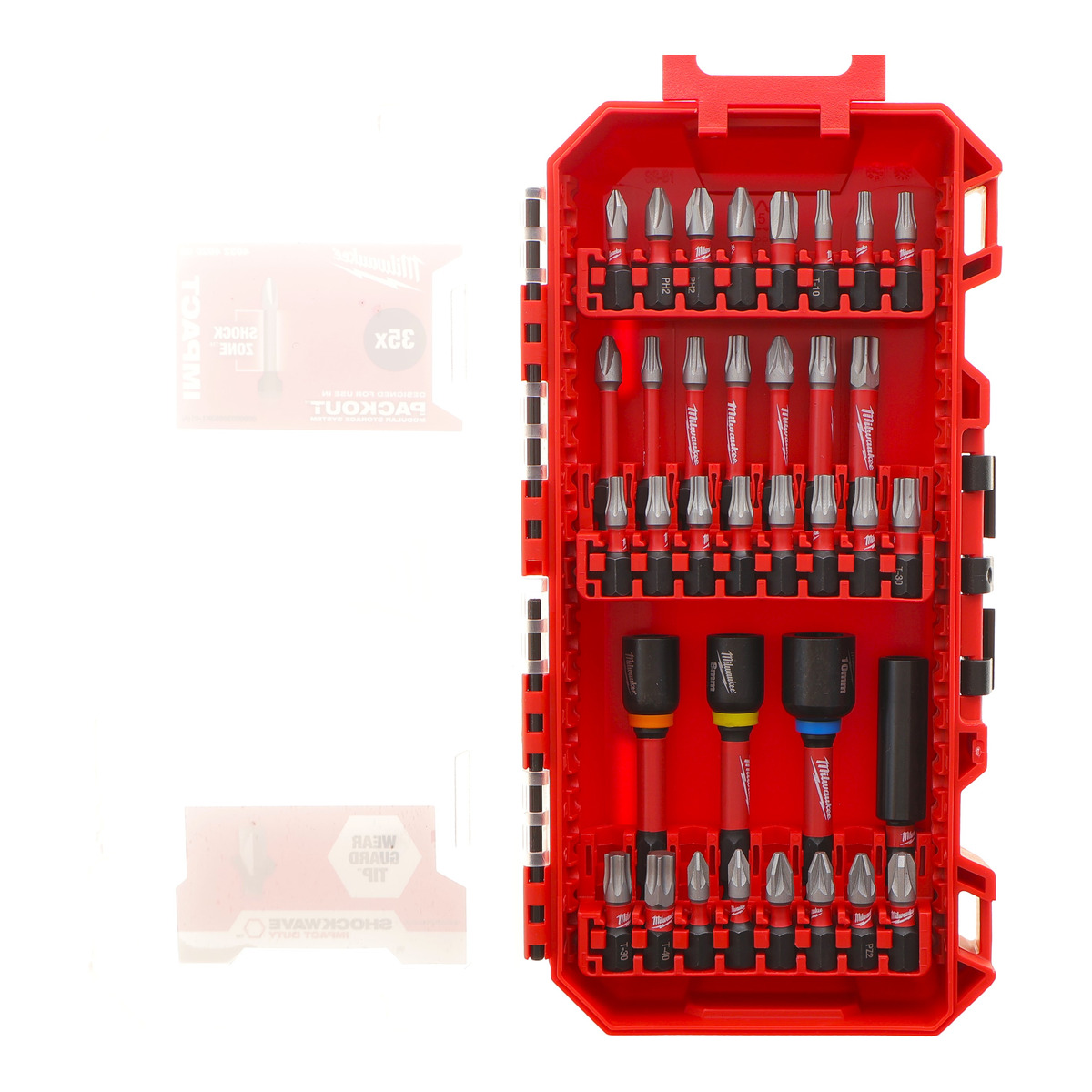 Набір біт комбінований SHOCKWAVE PACKOUT 1/4" 35 од. Milwaukee