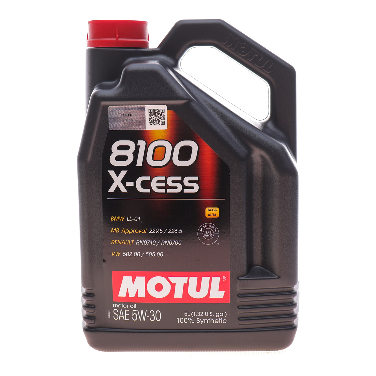 Олива 5W30 X-cess 8100 (5L) (VW 502 00/505 00/MB 229.5/226.5/RN0710-0700/LL-01) (108946) Motul