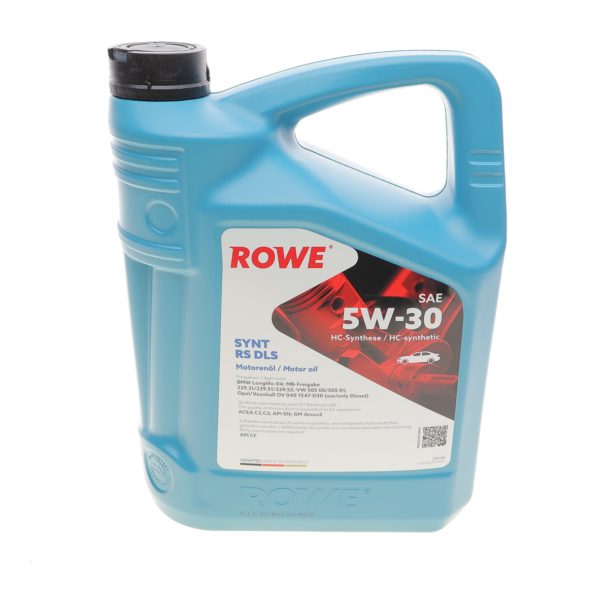 Олива 5W30 HIGHTEC SYNT RS DLS (5L) (MB 229.31/229.51/MB 229.52/BMW LL-04) (ACEA C2,C3/API SN/CF) ROWE