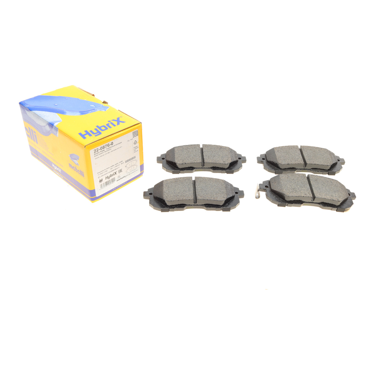 Колодки гальмівні (передні) Renault Latitude/Nissan Juke/Cube 09-/Tiida 07-12/Suzuki SX4 06- Metelli