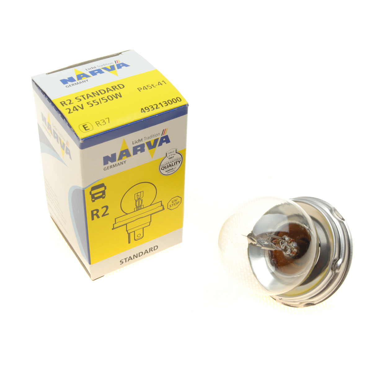 Автолампа R2 24V 55/50W P45t Standard Narva