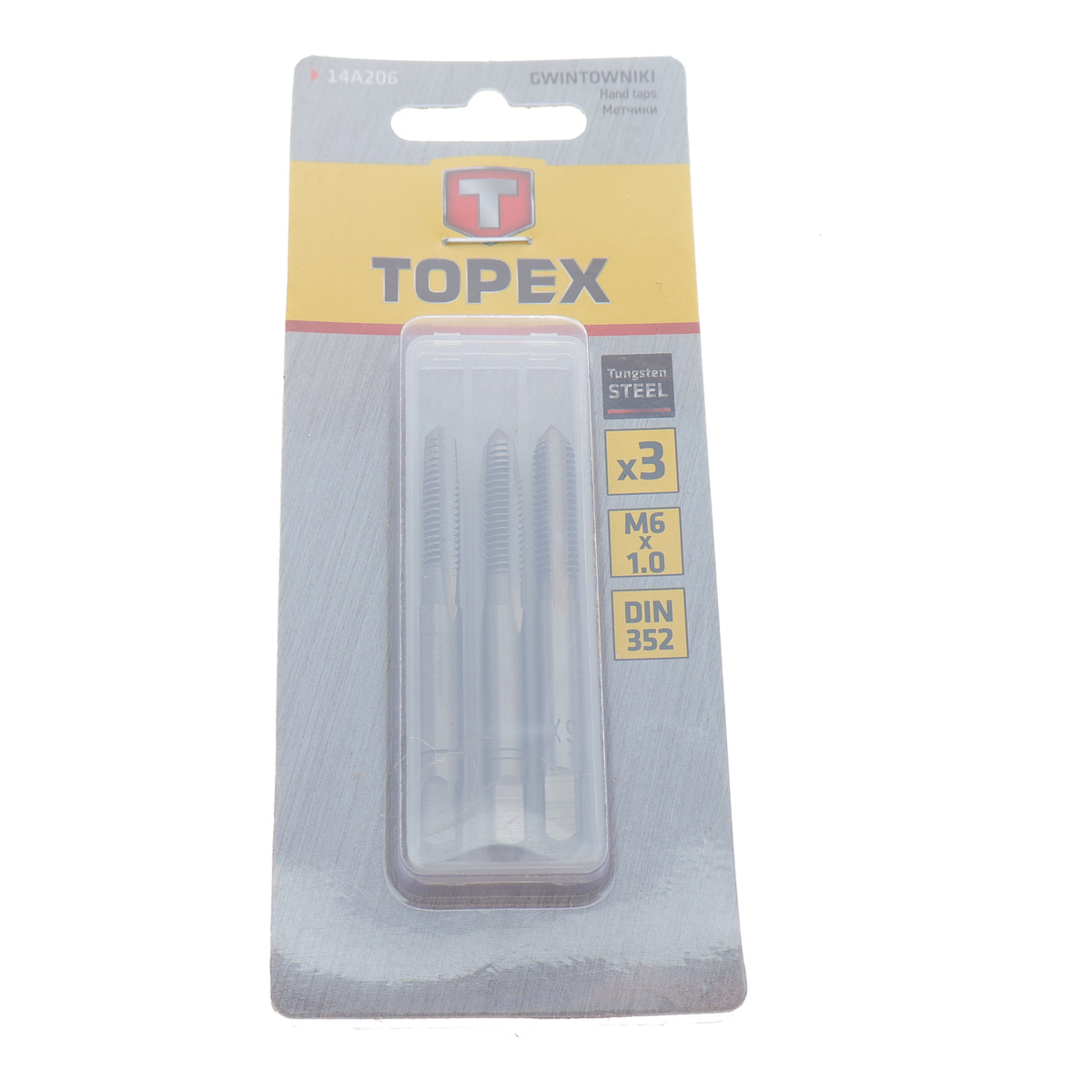 Набір інструментів для нарізки різьби (мітчики) M6x1 3 од. TOPEX
