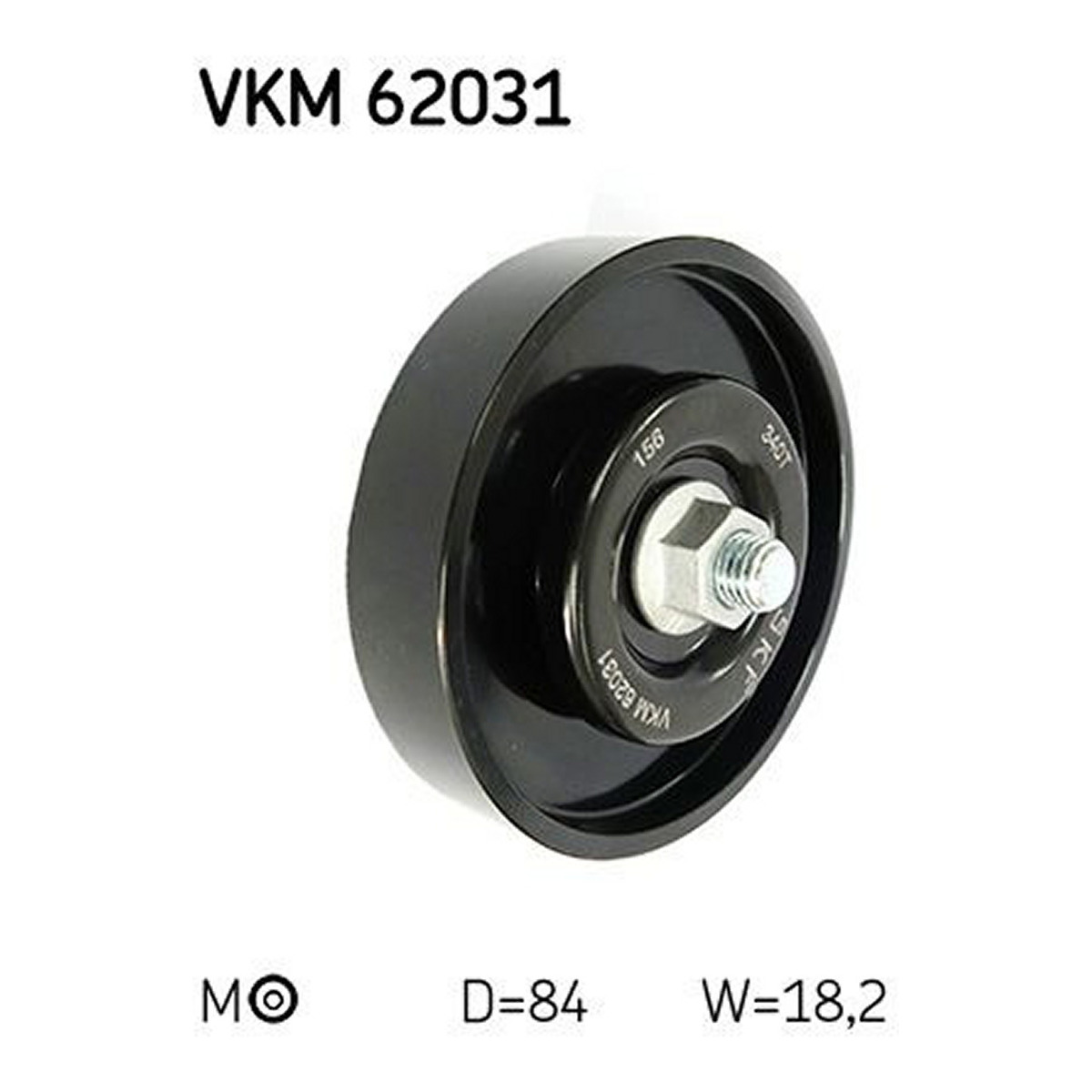 Ролик генератора Nissan Micra 03- (натяжной) (84х18.2) фото 11