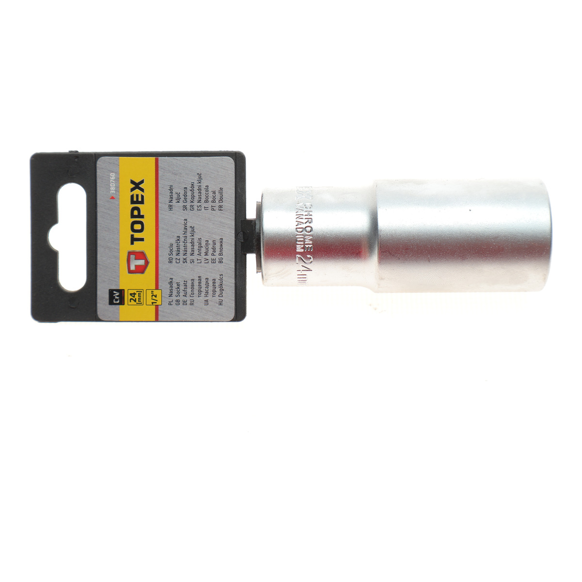 Головка торцевая 1/2" 24 мм Long 76 мм
