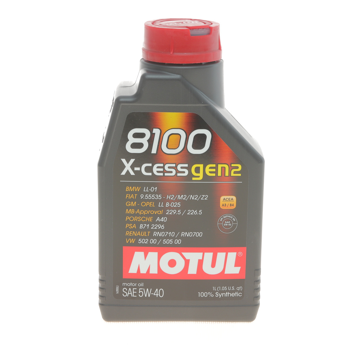 Масло 5W40 X-cess 8100 gen2 (1L) (VW 502 00/505 00/MB 229.5/LL-01/RN0710-0700/B71 2296) (109774)