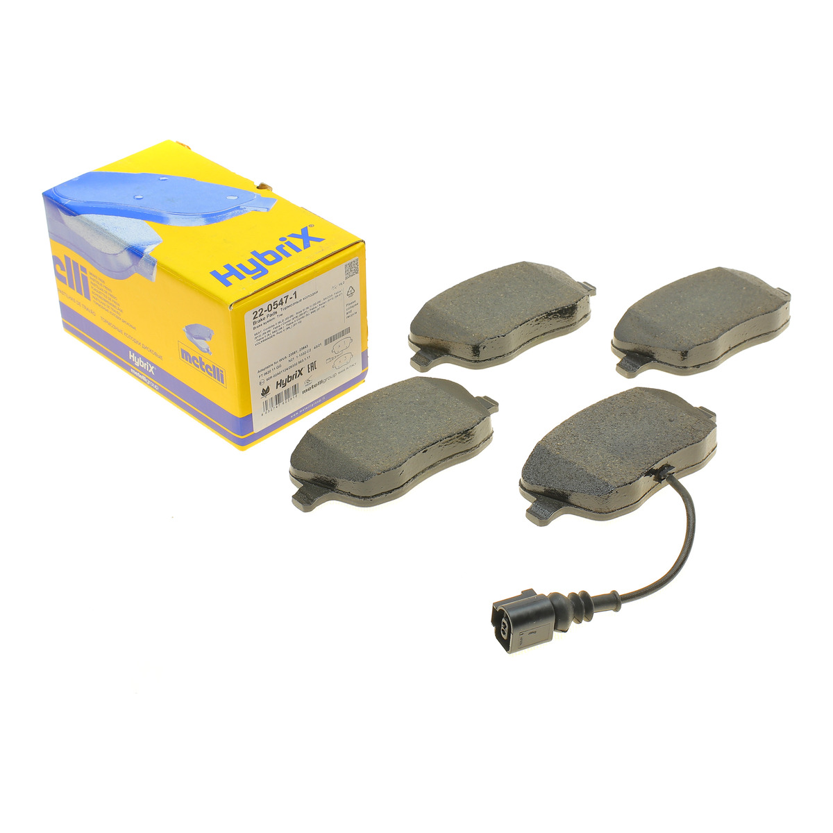 Колодки тормозные (передние) Seat Ibiza/VW Polo 01-09/Skoda Fabia 99-14/Roomster 06-15 (+датчик)